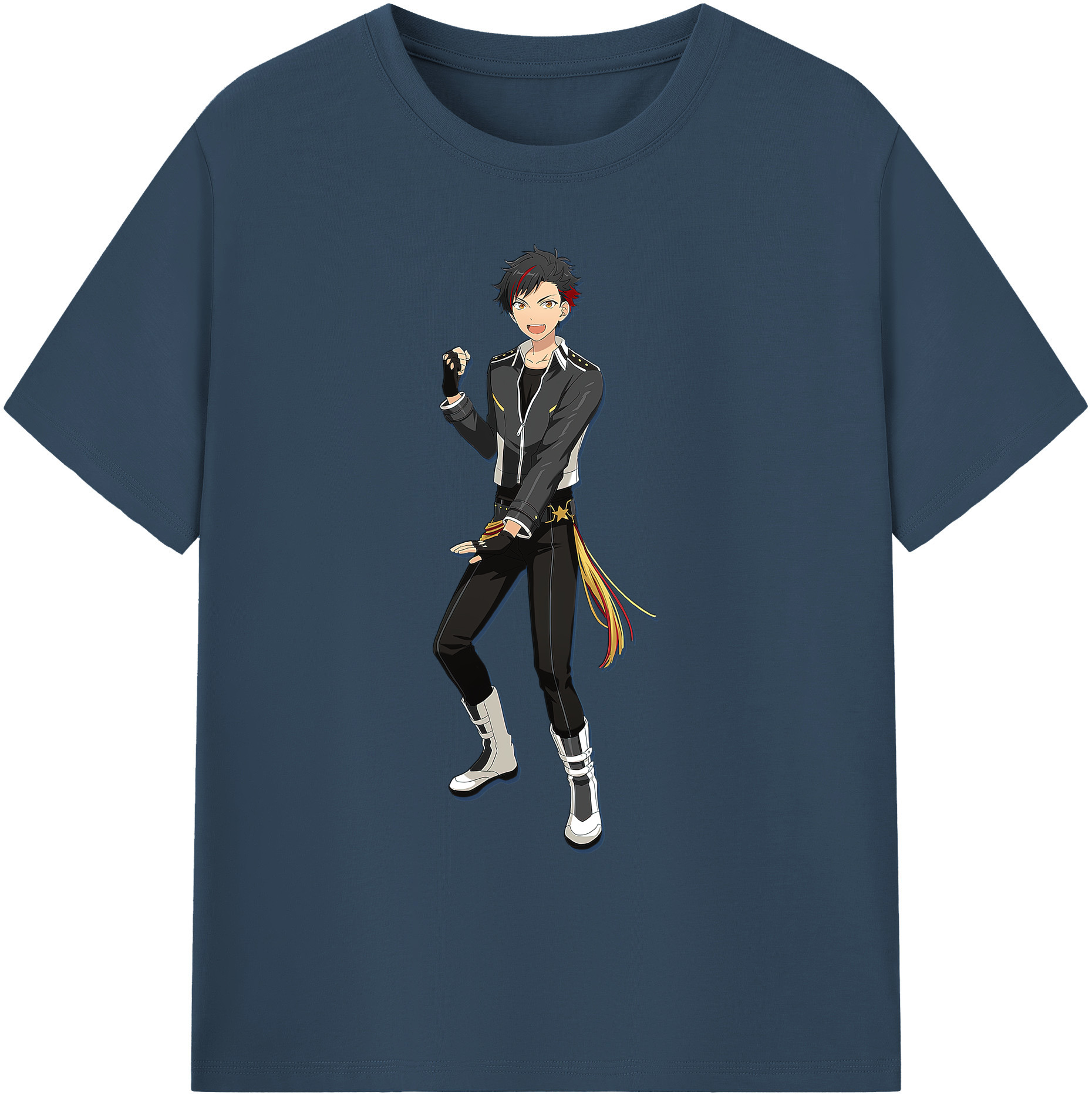 （画像用） あんさんぶるスターズ! Ensemble Stars 綿100％ メンズ半袖Tシャツ｜肌触りやわらか＆通気性