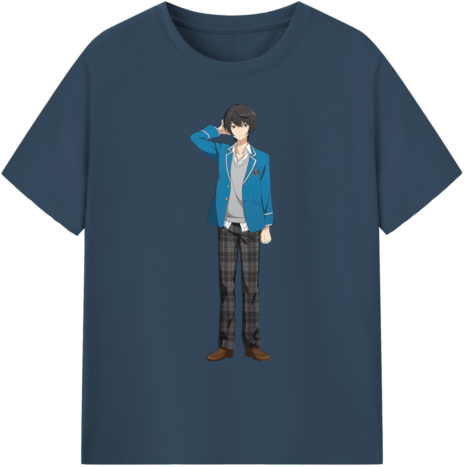 （画像用） あんさんぶるスターズ! Ensemble Stars 綿100％ メンズ半袖Tシャツ｜肌触りやわらか＆通気性