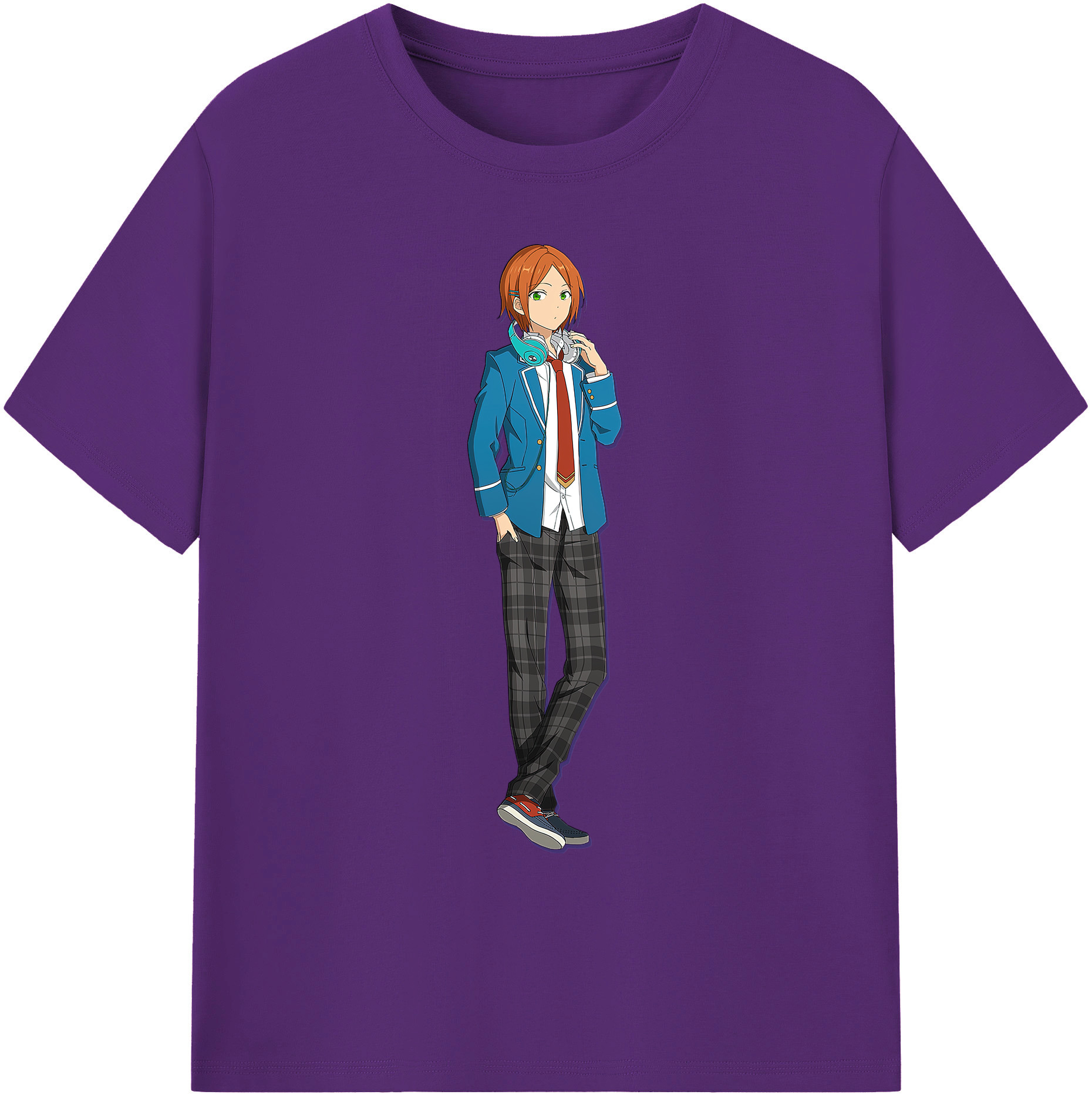 （画像用） あんさんぶるスターズ! Ensemble Stars 綿100％ メンズ半袖Tシャツ｜肌触りやわらか＆通気性