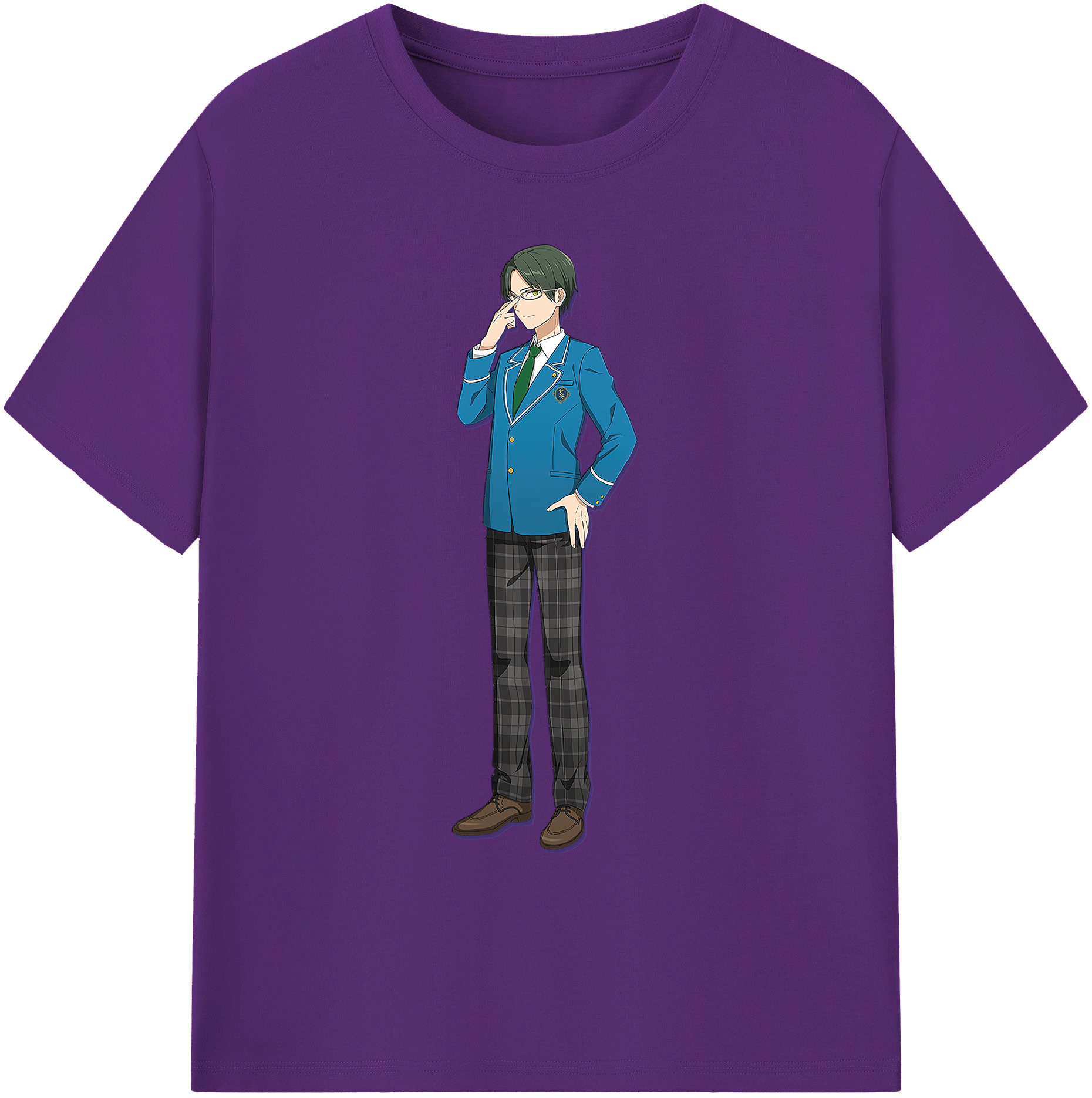 （画像用） あんさんぶるスターズ! Ensemble Stars 綿100％ メンズ半袖Tシャツ｜肌触りやわらか＆通気性