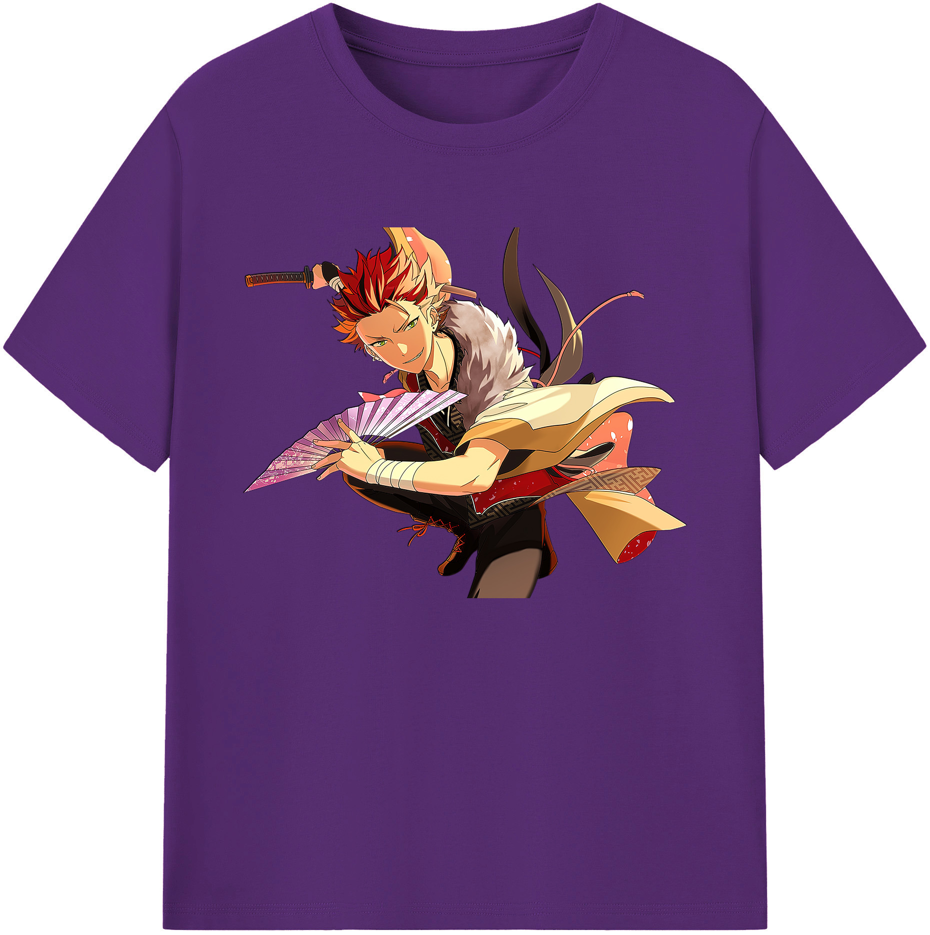 （画像用） あんさんぶるスターズ! Ensemble Stars 綿100％ メンズ半袖Tシャツ｜肌触りやわらか＆通気性