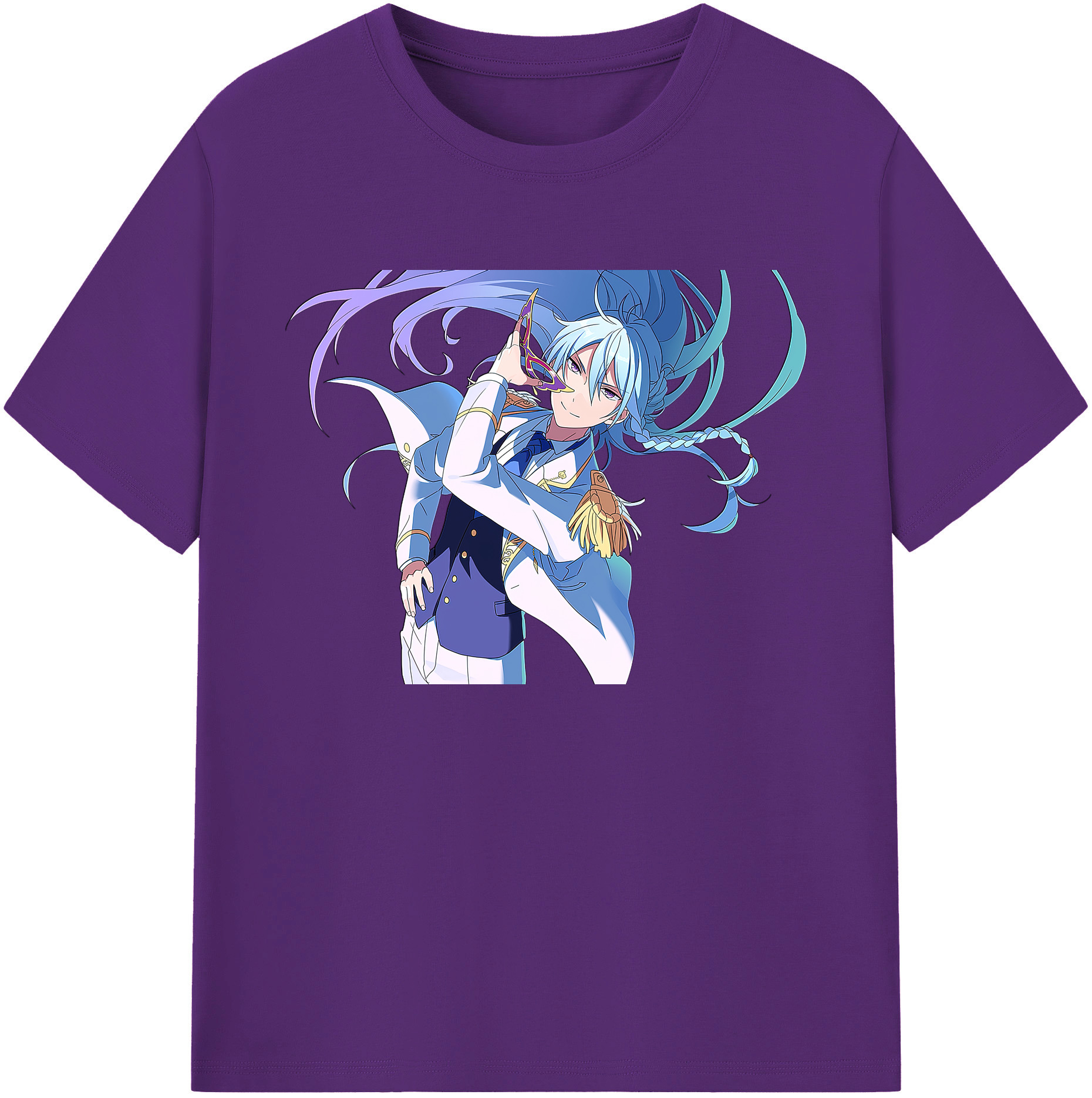 （画像用） あんさんぶるスターズ! Ensemble Stars 綿100％ メンズ半袖Tシャツ｜肌触りやわらか＆通気性