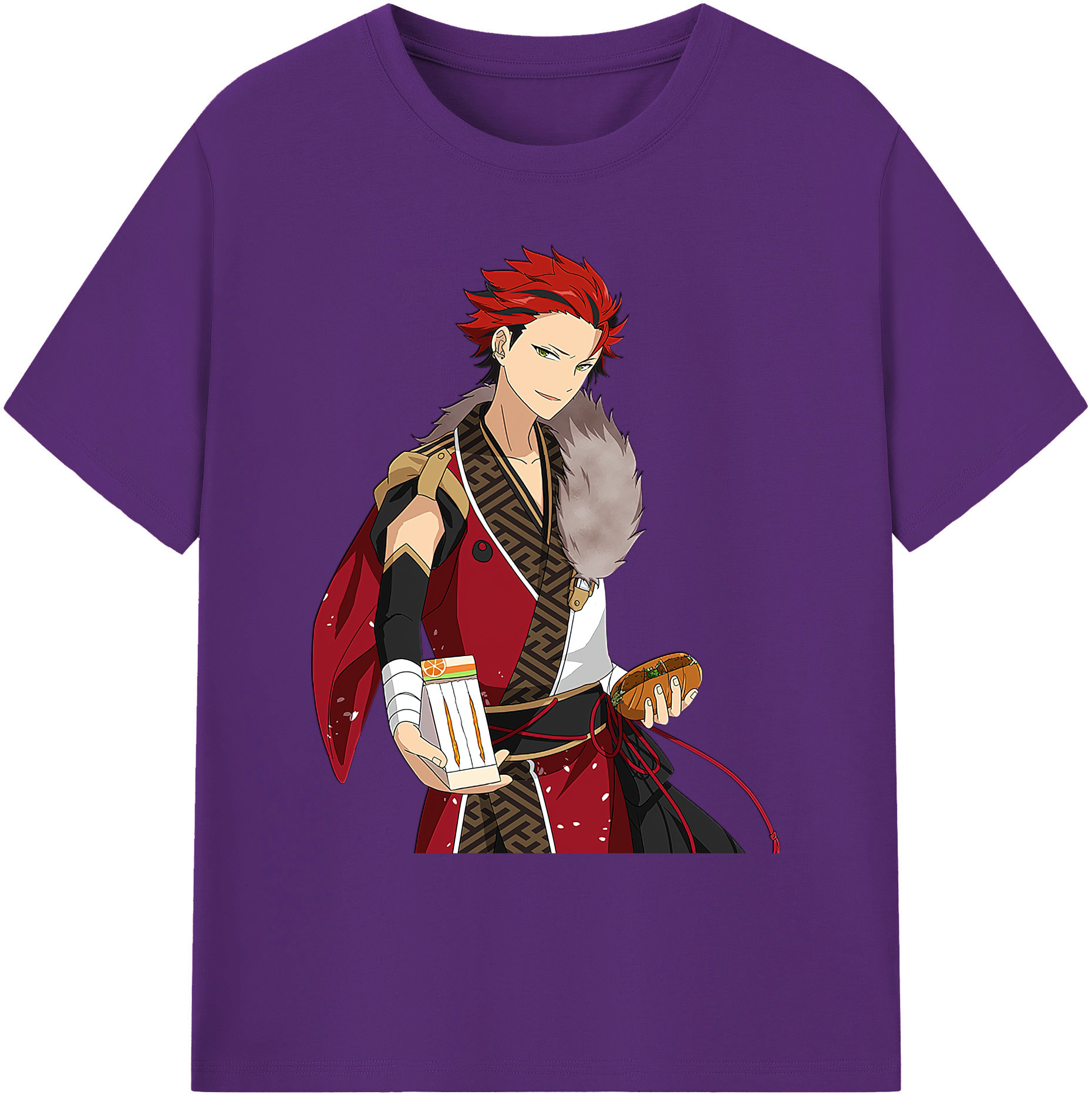 （画像用） あんさんぶるスターズ! Ensemble Stars 綿100％ メンズ半袖Tシャツ｜肌触りやわらか＆通気性