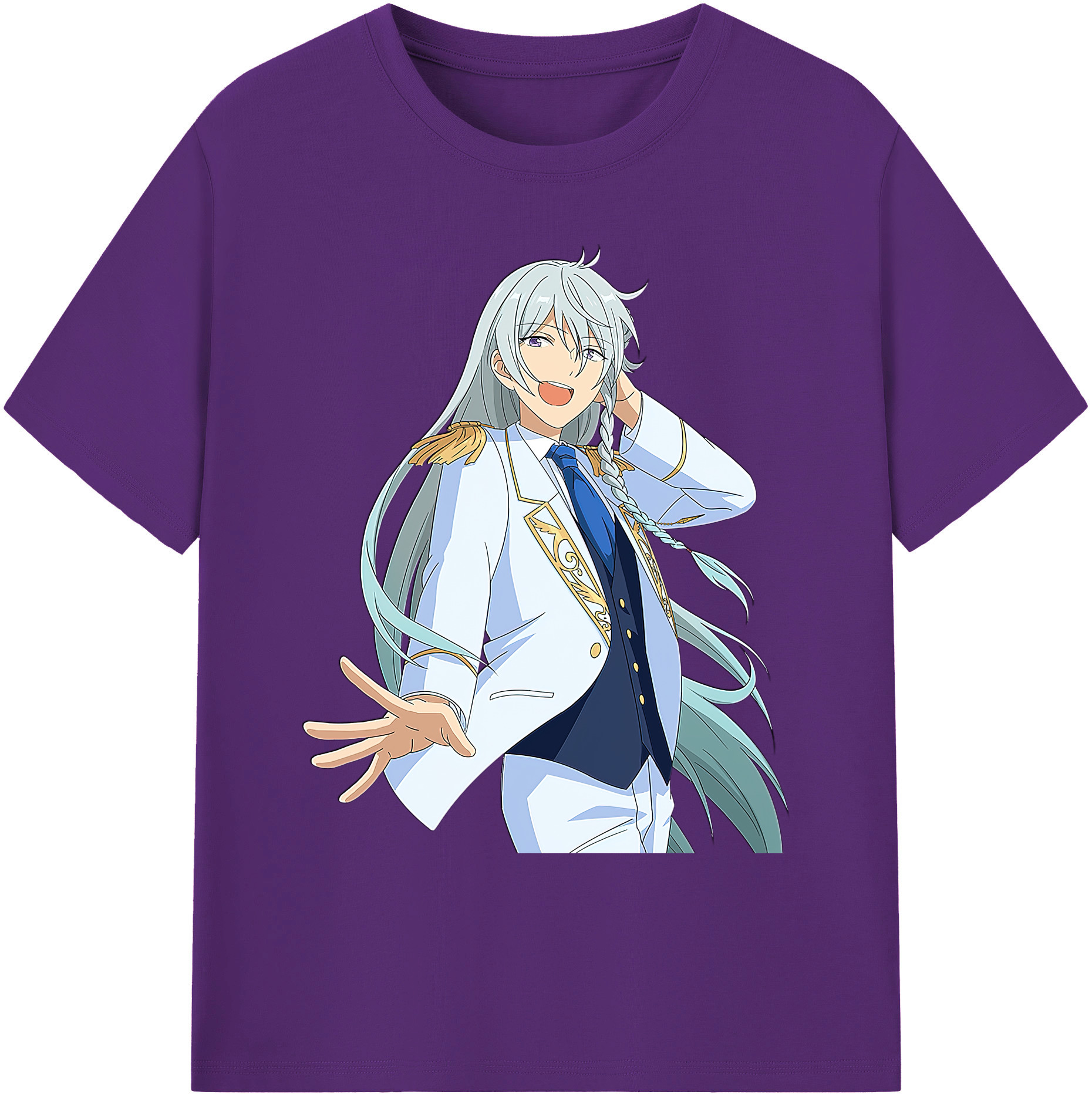 （画像用） あんさんぶるスターズ! Ensemble Stars 綿100％ メンズ半袖Tシャツ｜肌触りやわらか＆通気性