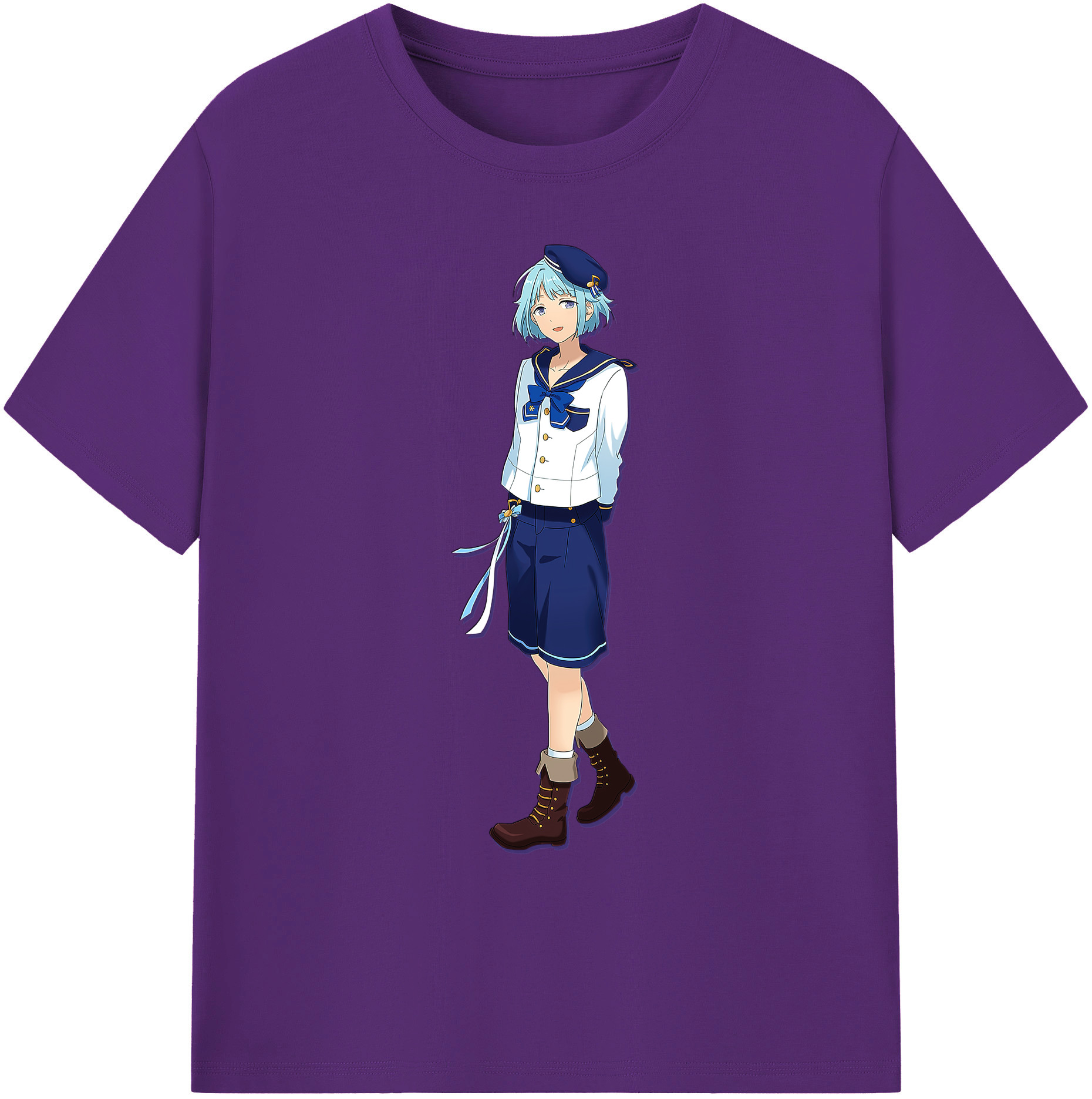 （画像用） あんさんぶるスターズ! Ensemble Stars 綿100％ メンズ半袖Tシャツ｜肌触りやわらか＆通気性