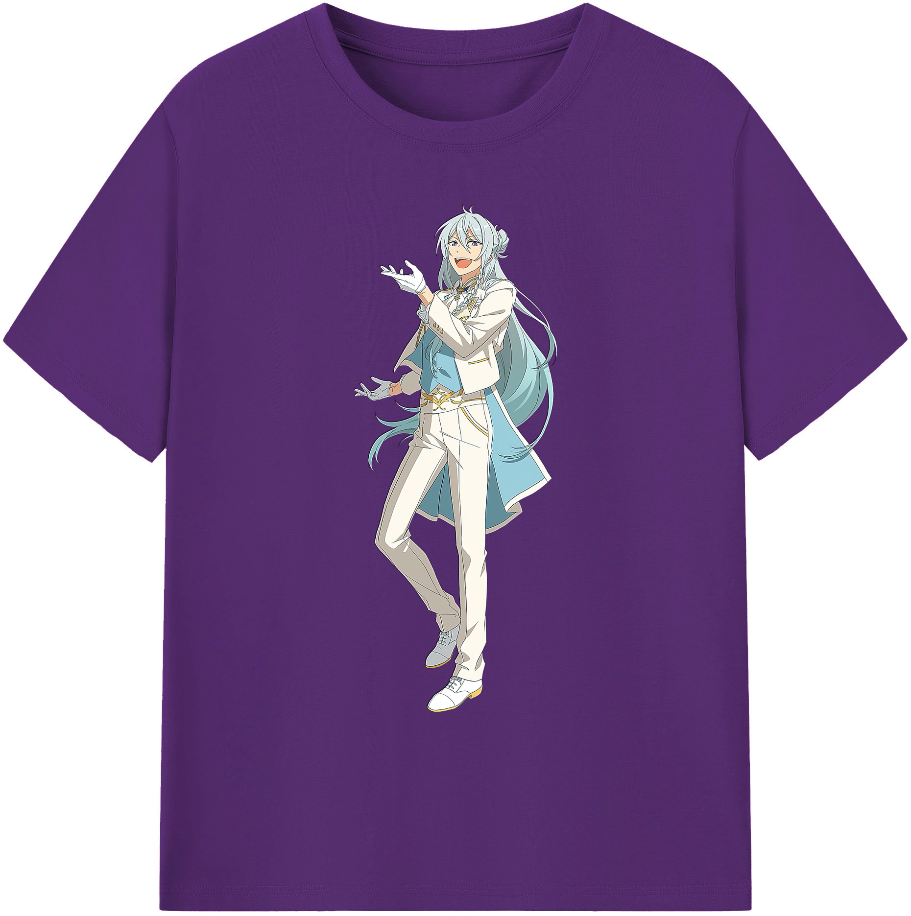 （画像用） あんさんぶるスターズ! Ensemble Stars 綿100％ メンズ半袖Tシャツ｜肌触りやわらか＆通気性