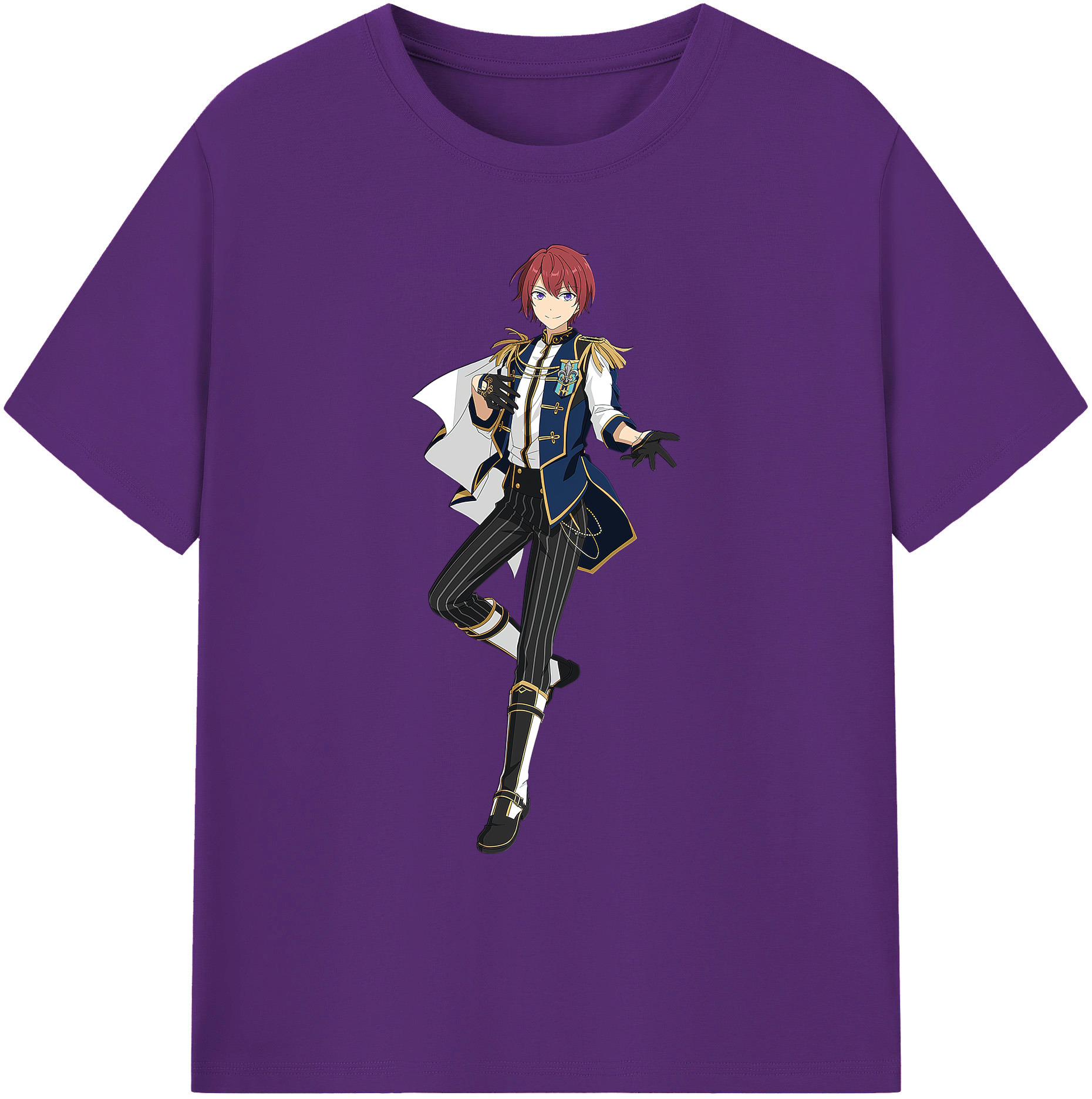 （画像用） あんさんぶるスターズ! Ensemble Stars 綿100％ メンズ半袖Tシャツ｜肌触りやわらか＆通気性