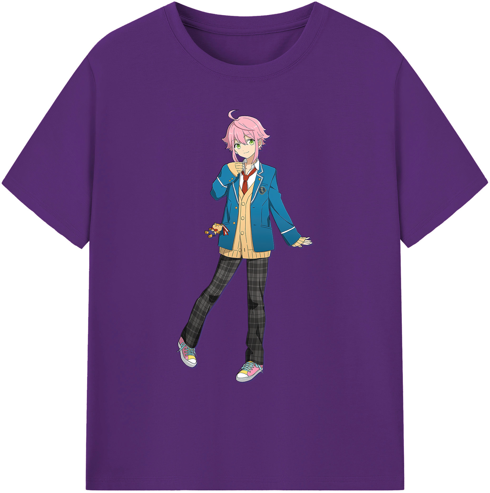 （画像用） あんさんぶるスターズ! Ensemble Stars 綿100％ メンズ半袖Tシャツ｜肌触りやわらか＆通気性