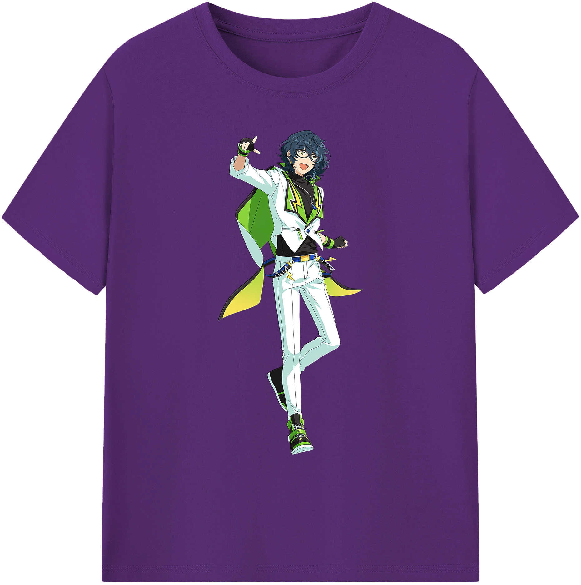 （画像用） あんさんぶるスターズ! Ensemble Stars 綿100％ メンズ半袖Tシャツ｜肌触りやわらか＆通気性