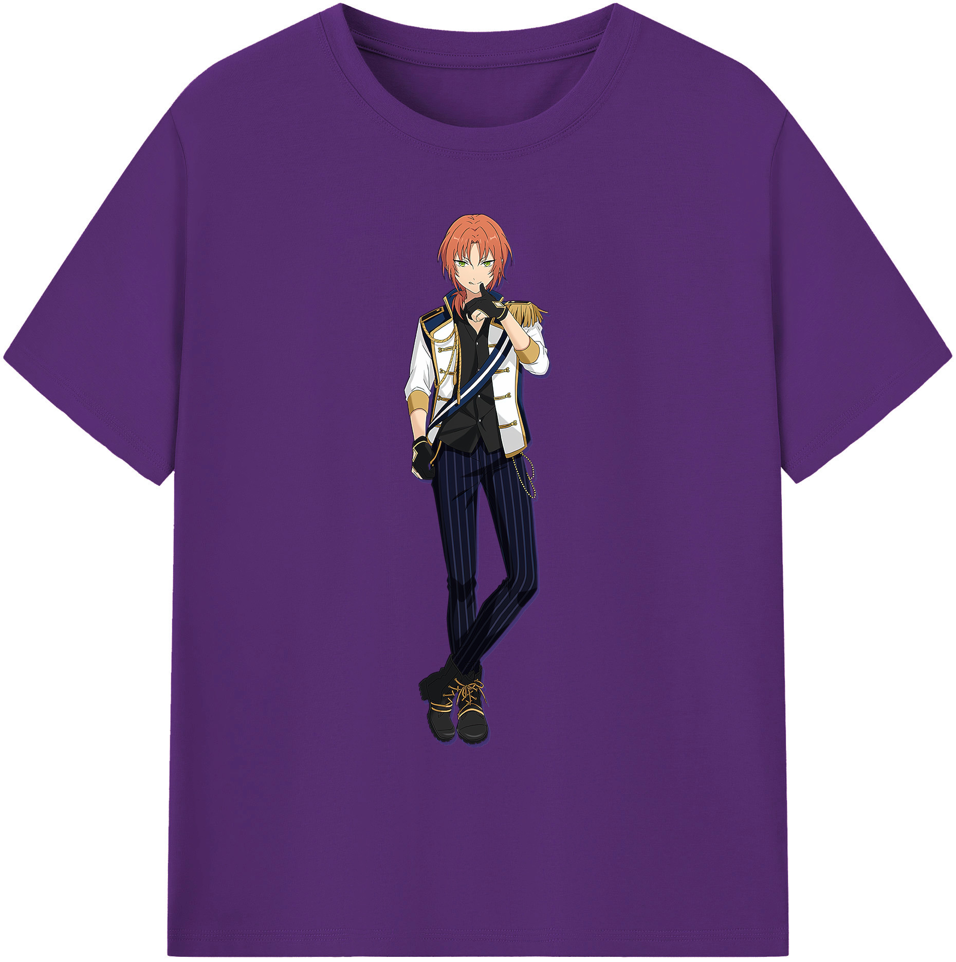 （画像用） あんさんぶるスターズ! Ensemble Stars 綿100％ メンズ半袖Tシャツ｜肌触りやわらか＆通気性