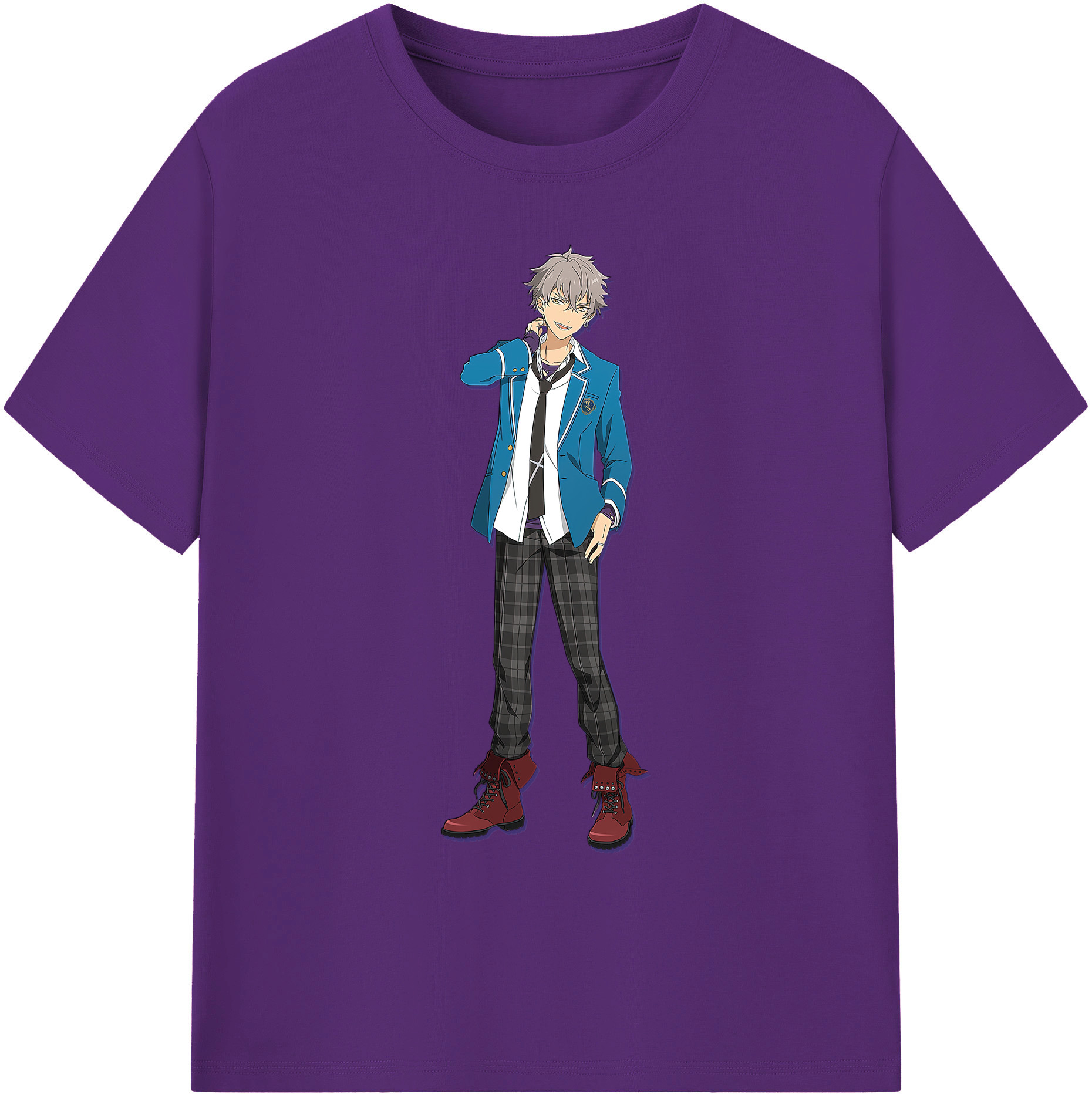 （画像用） あんさんぶるスターズ! Ensemble Stars 綿100％ メンズ半袖Tシャツ｜肌触りやわらか＆通気性