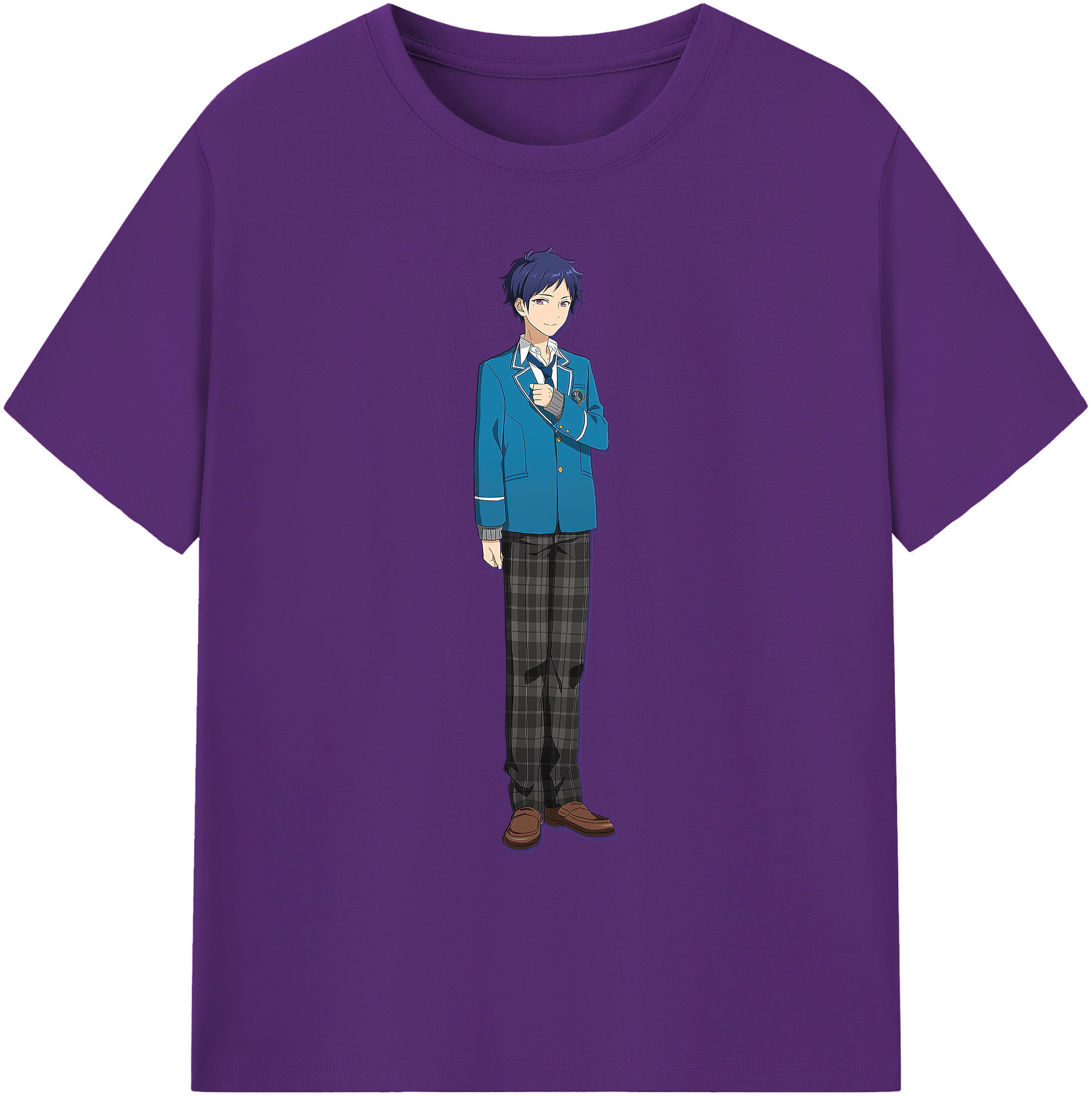（画像用） あんさんぶるスターズ! Ensemble Stars 綿100％ メンズ半袖Tシャツ｜肌触りやわらか＆通気性