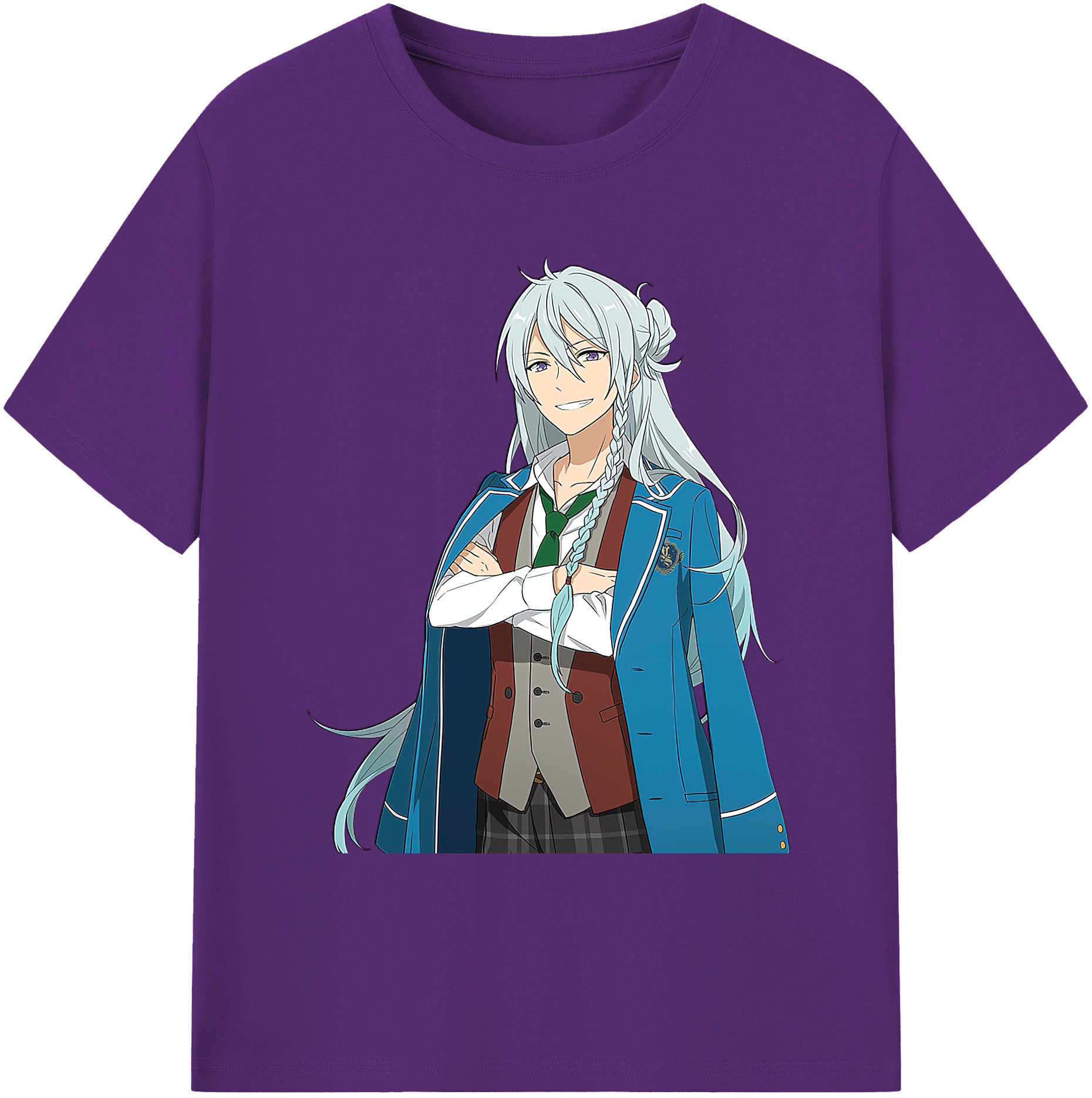 （画像用） あんさんぶるスターズ! Ensemble Stars 綿100％ メンズ半袖Tシャツ｜肌触りやわらか＆通気性