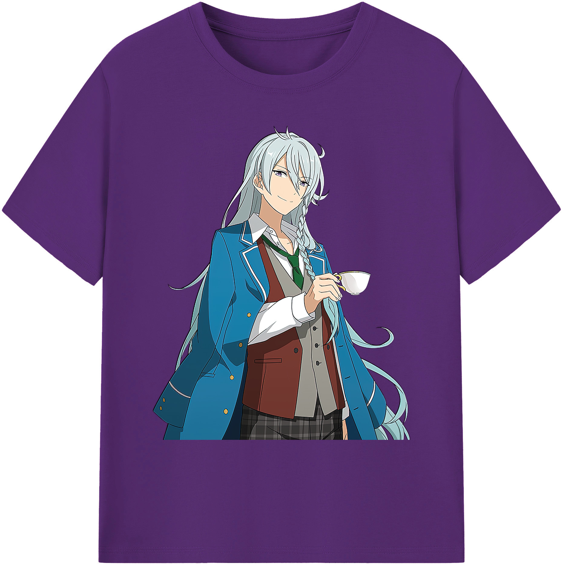 （画像用） あんさんぶるスターズ! Ensemble Stars 綿100％ メンズ半袖Tシャツ｜肌触りやわらか＆通気性