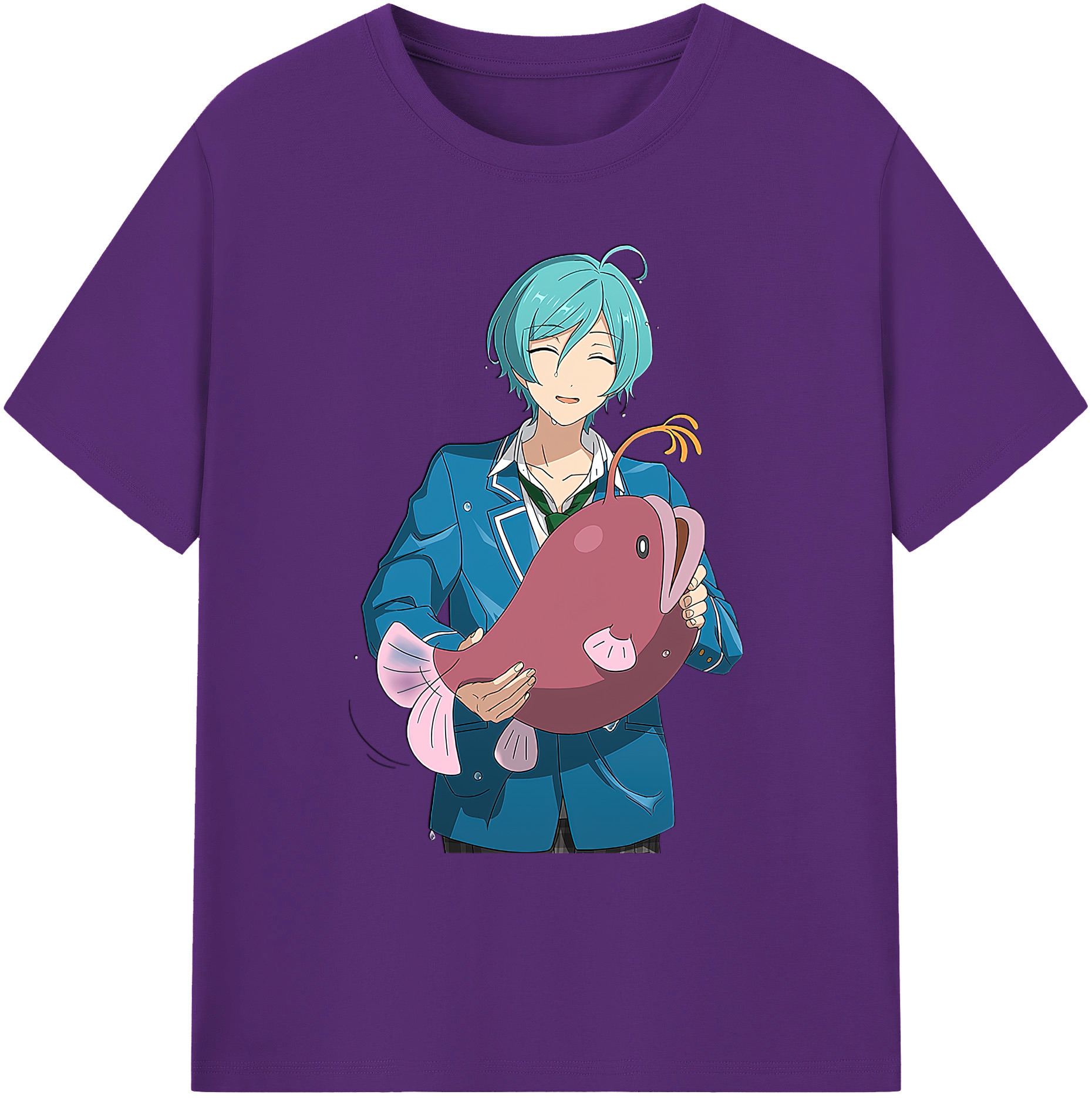 （画像用） あんさんぶるスターズ! Ensemble Stars 綿100％ メンズ半袖Tシャツ｜肌触りやわらか＆通気性