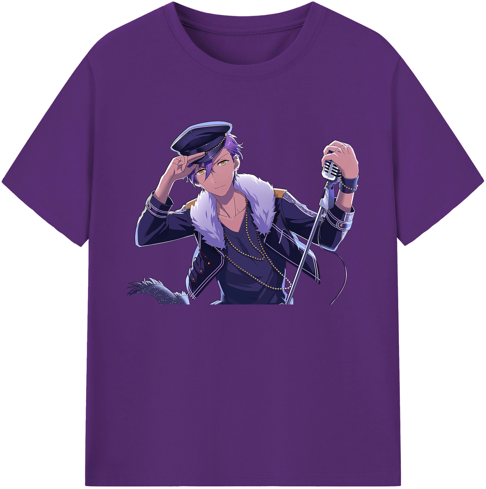 （画像用） あんさんぶるスターズ! Ensemble Stars 綿100％ メンズ半袖Tシャツ｜肌触りやわらか＆通気性