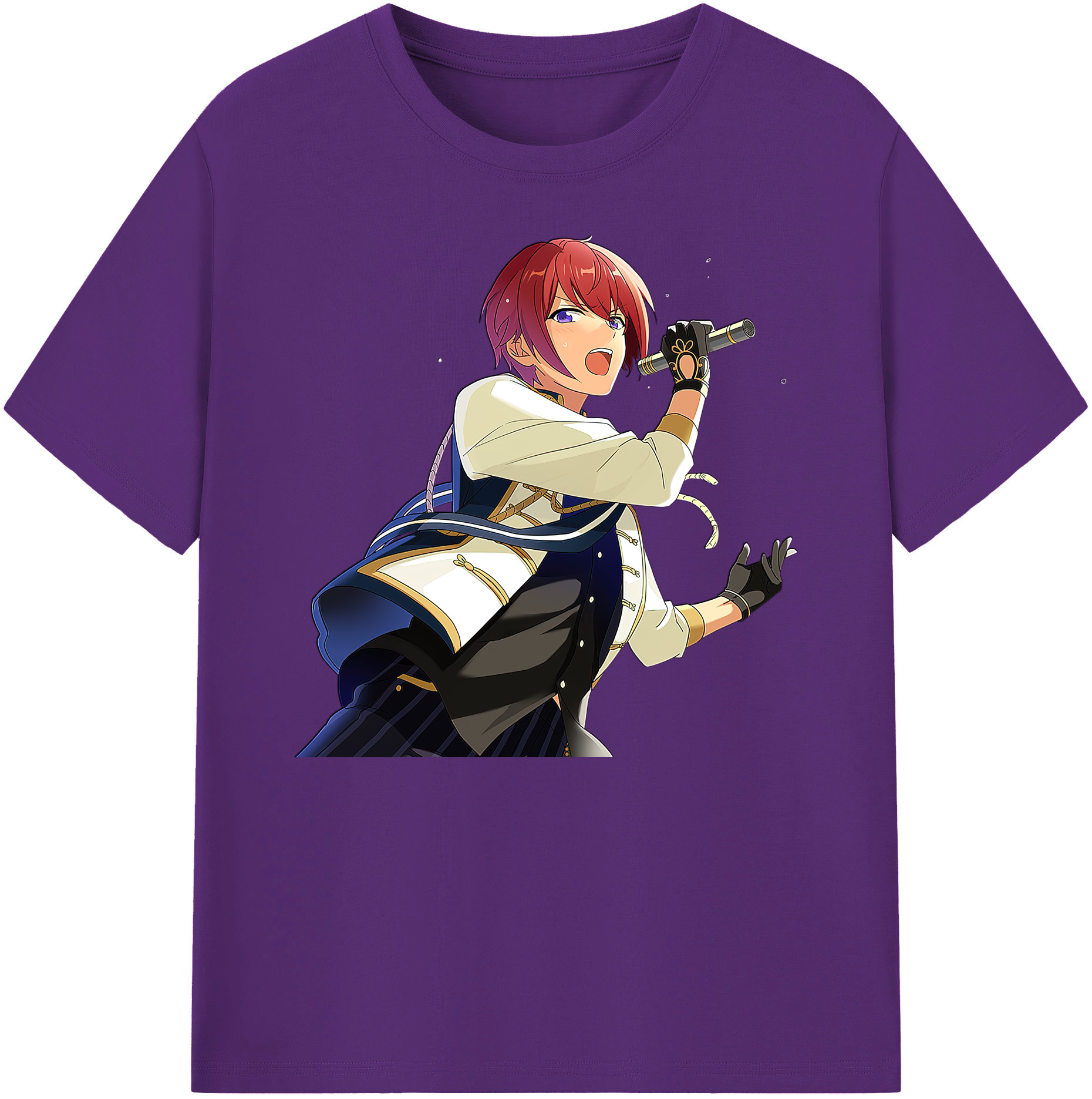 （画像用） あんさんぶるスターズ! Ensemble Stars 綿100％ メンズ半袖Tシャツ｜肌触りやわらか＆通気性