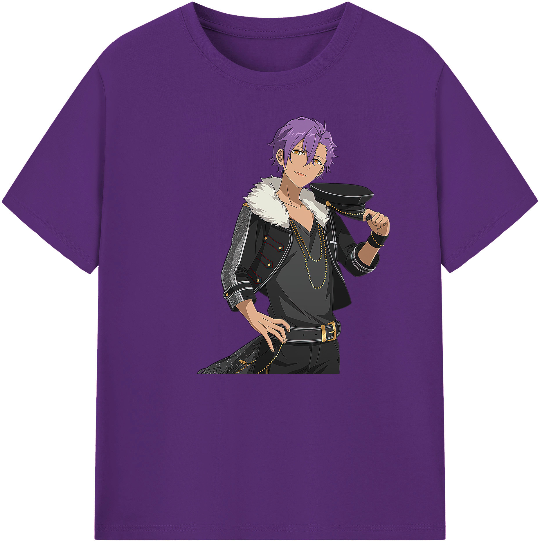 （画像用） あんさんぶるスターズ! Ensemble Stars 綿100％ メンズ半袖Tシャツ｜肌触りやわらか＆通気性