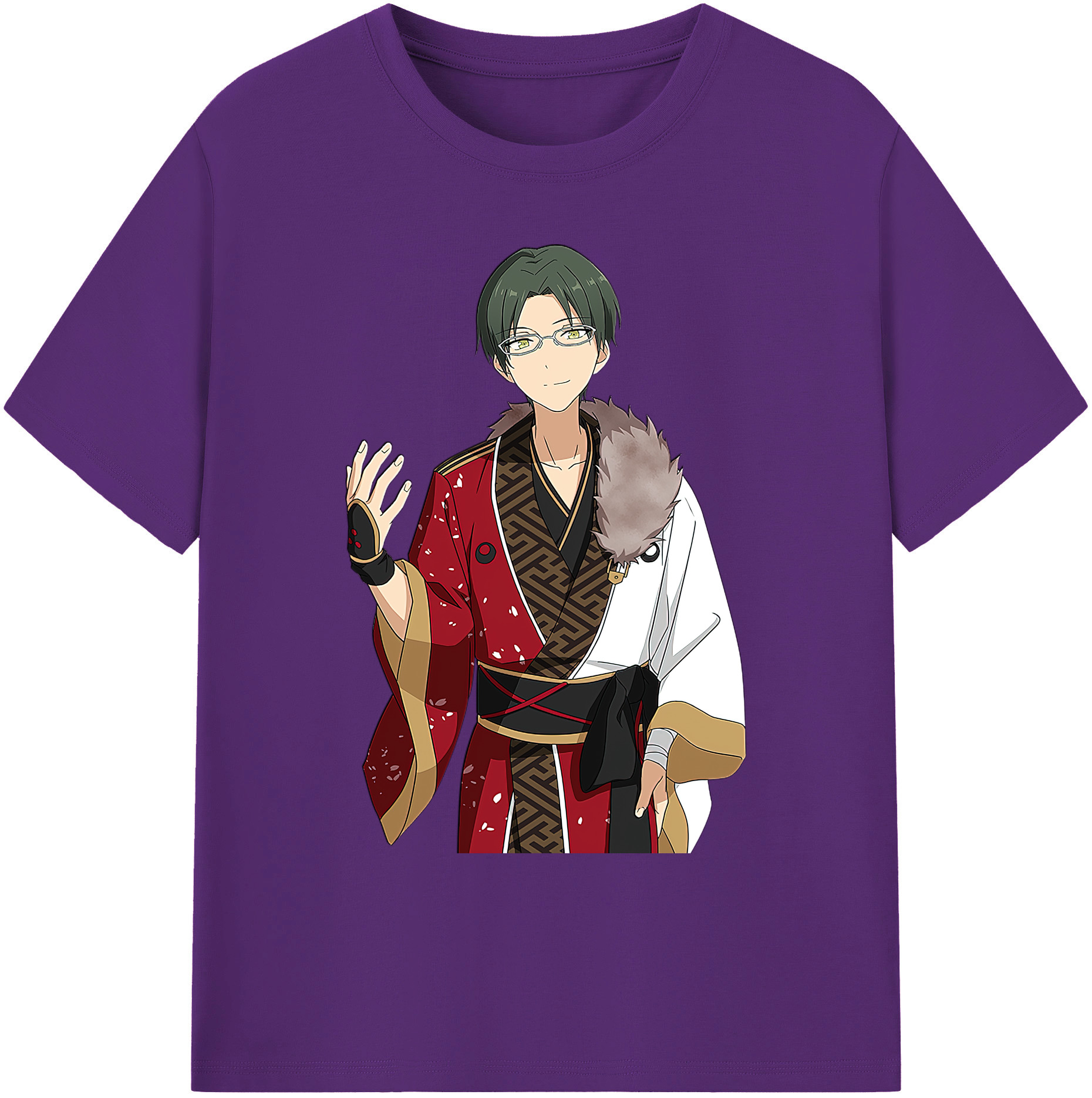 （画像用） あんさんぶるスターズ! Ensemble Stars 綿100％ メンズ半袖Tシャツ｜肌触りやわらか＆通気性