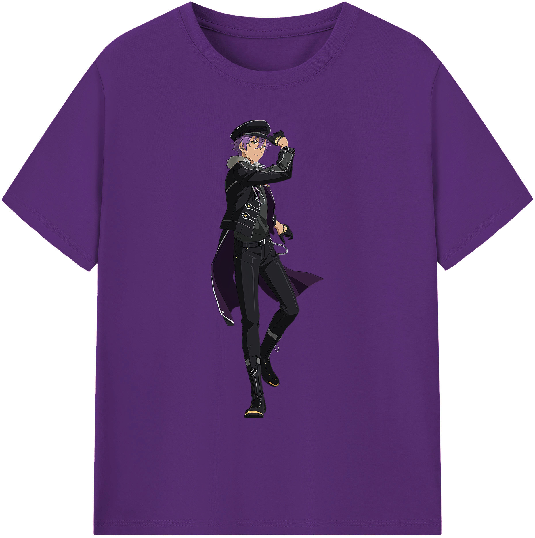 （画像用） あんさんぶるスターズ! Ensemble Stars 綿100％ メンズ半袖Tシャツ｜肌触りやわらか＆通気性