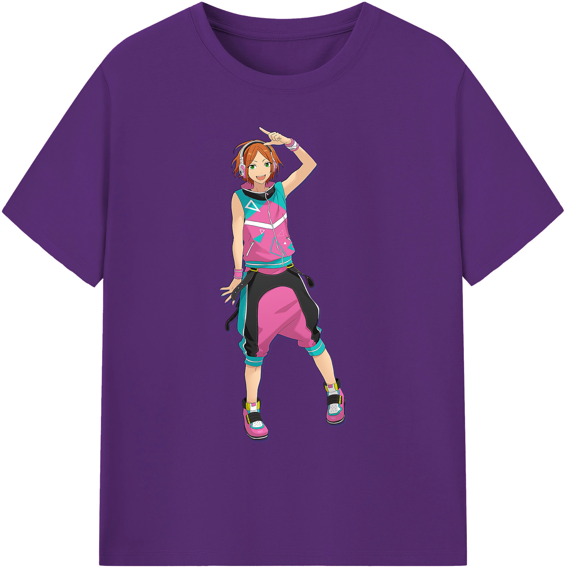 （画像用） あんさんぶるスターズ! Ensemble Stars 綿100％ メンズ半袖Tシャツ｜肌触りやわらか＆通気性