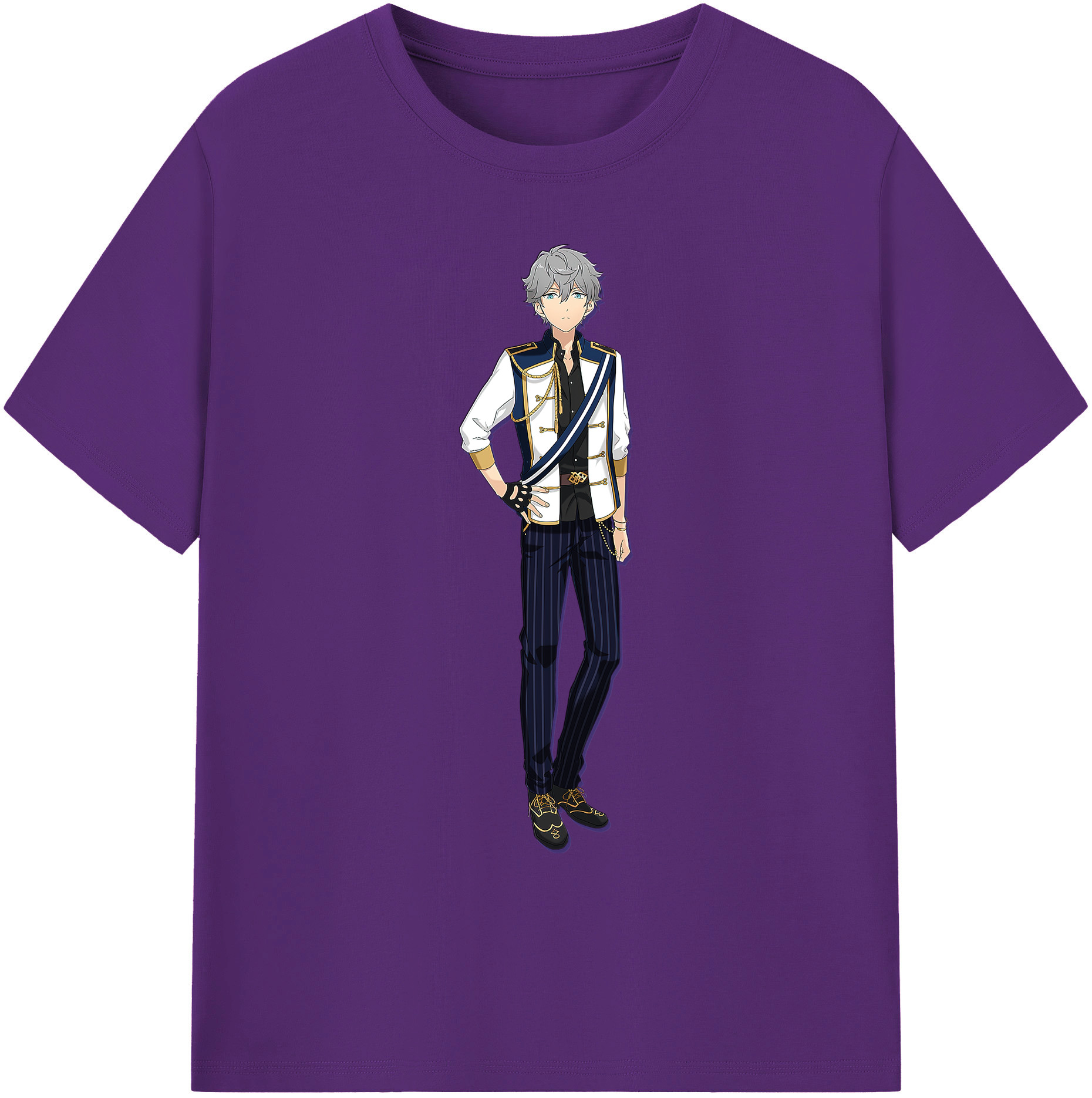 （画像用） あんさんぶるスターズ! Ensemble Stars 綿100％ メンズ半袖Tシャツ｜肌触りやわらか＆通気性
