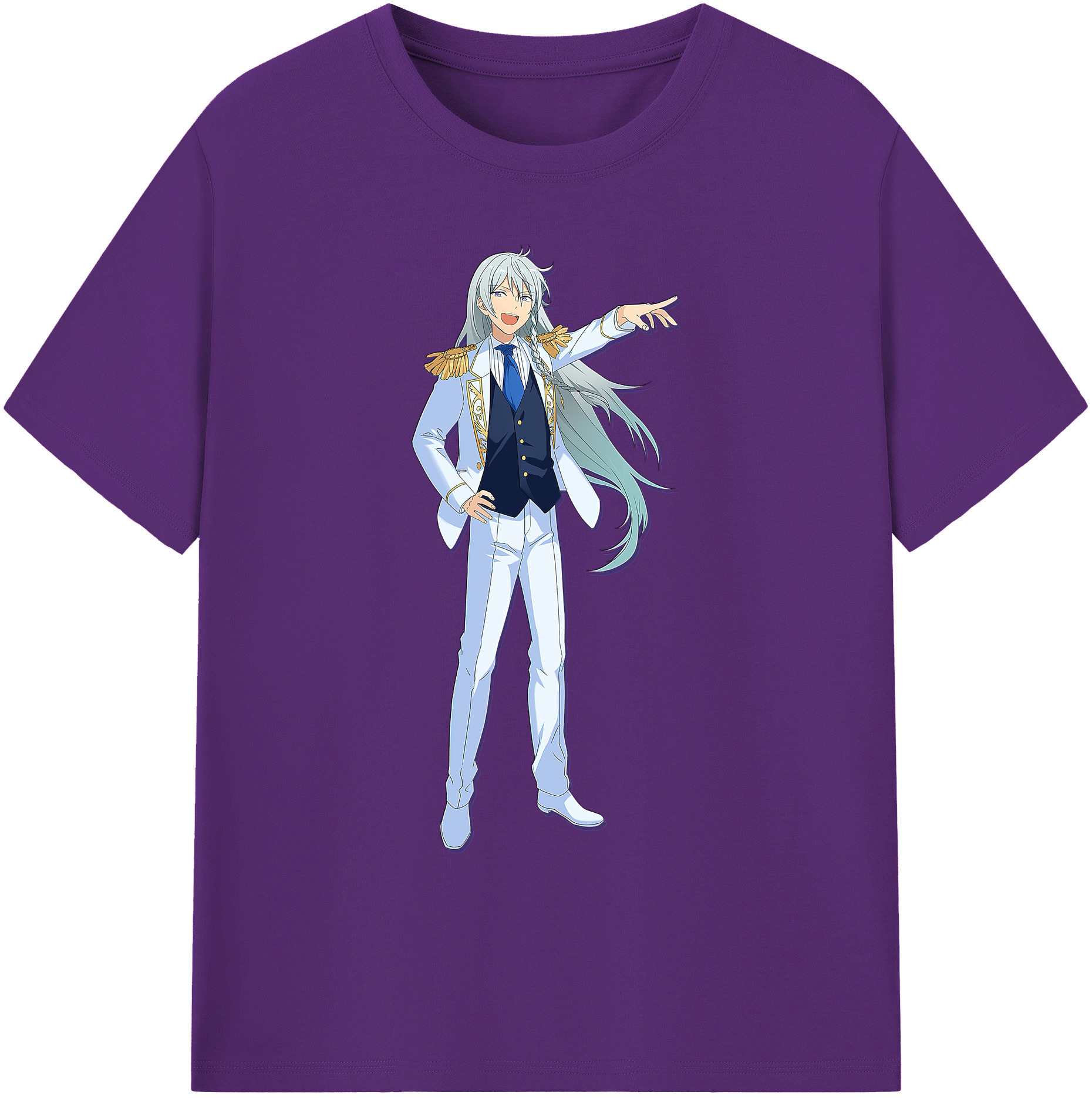 （画像用） あんさんぶるスターズ! Ensemble Stars 綿100％ メンズ半袖Tシャツ｜肌触りやわらか＆通気性