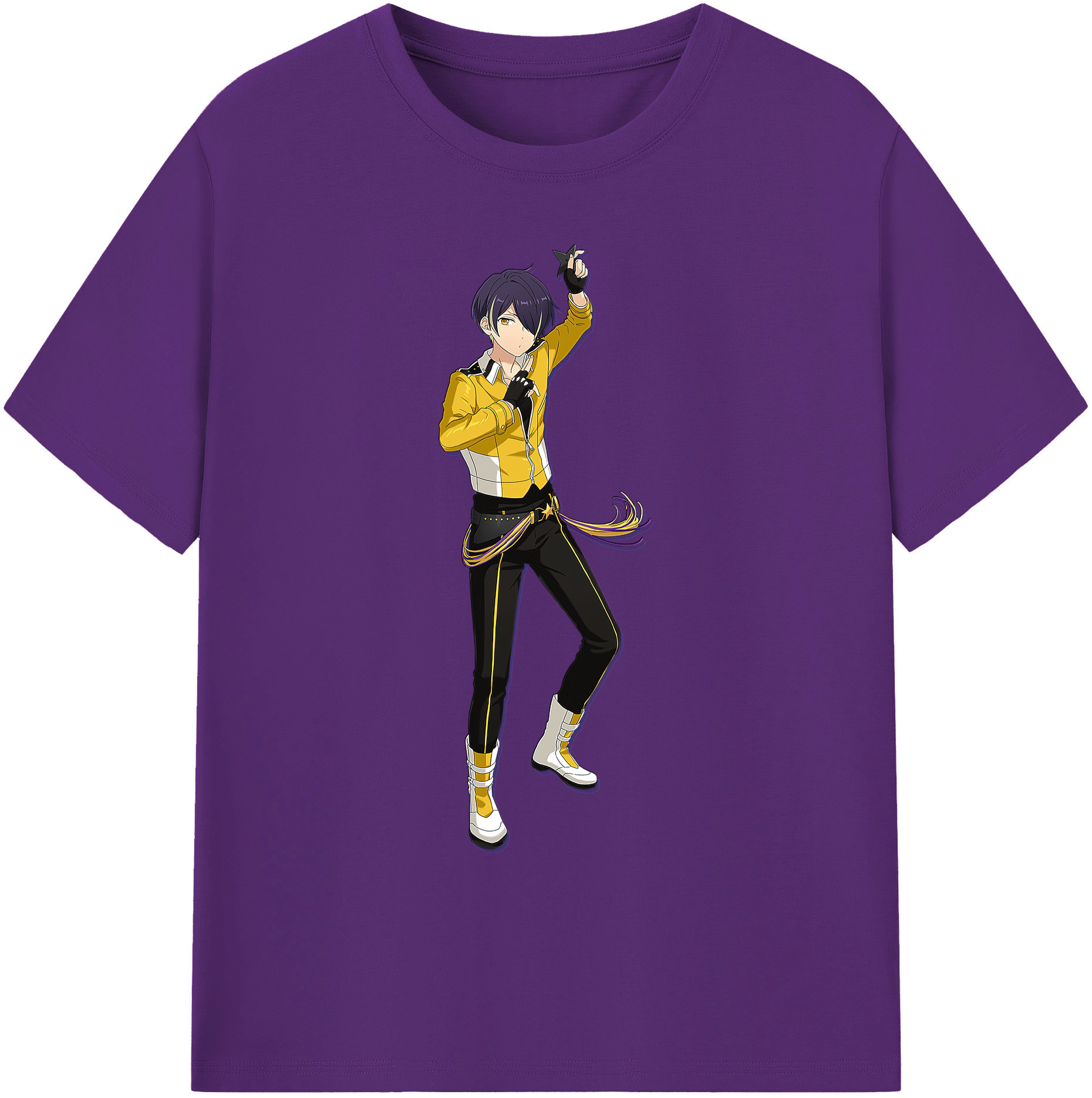 （画像用） あんさんぶるスターズ! Ensemble Stars 綿100％ メンズ半袖Tシャツ｜肌触りやわらか＆通気性