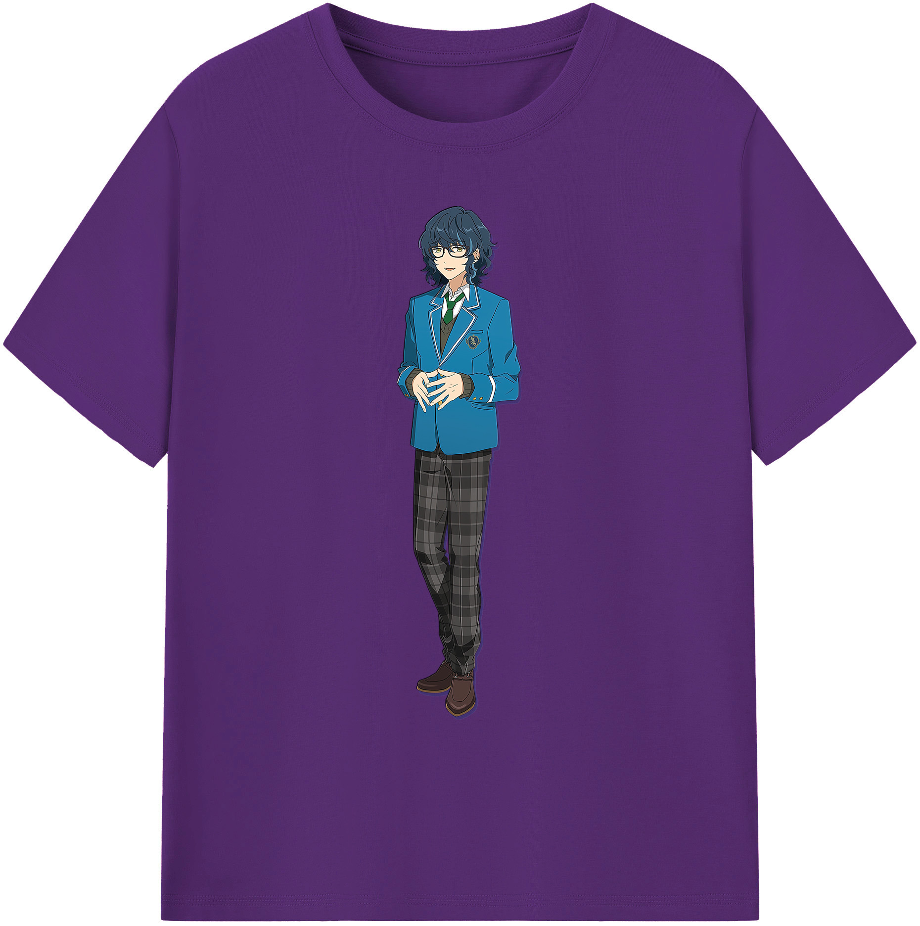 （画像用） あんさんぶるスターズ! Ensemble Stars 綿100％ メンズ半袖Tシャツ｜肌触りやわらか＆通気性