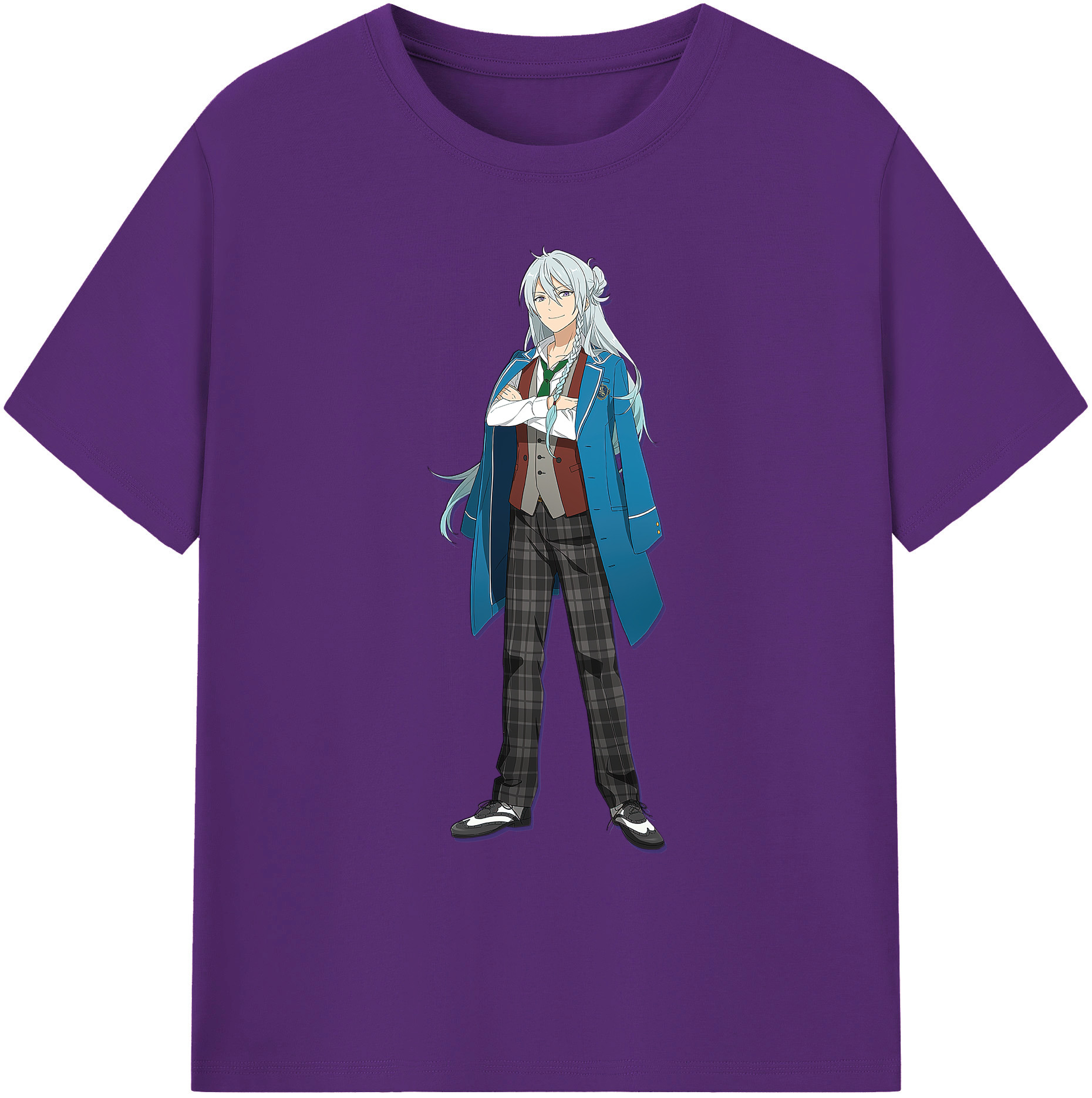 （画像用） あんさんぶるスターズ! Ensemble Stars 綿100％ メンズ半袖Tシャツ｜肌触りやわらか＆通気性