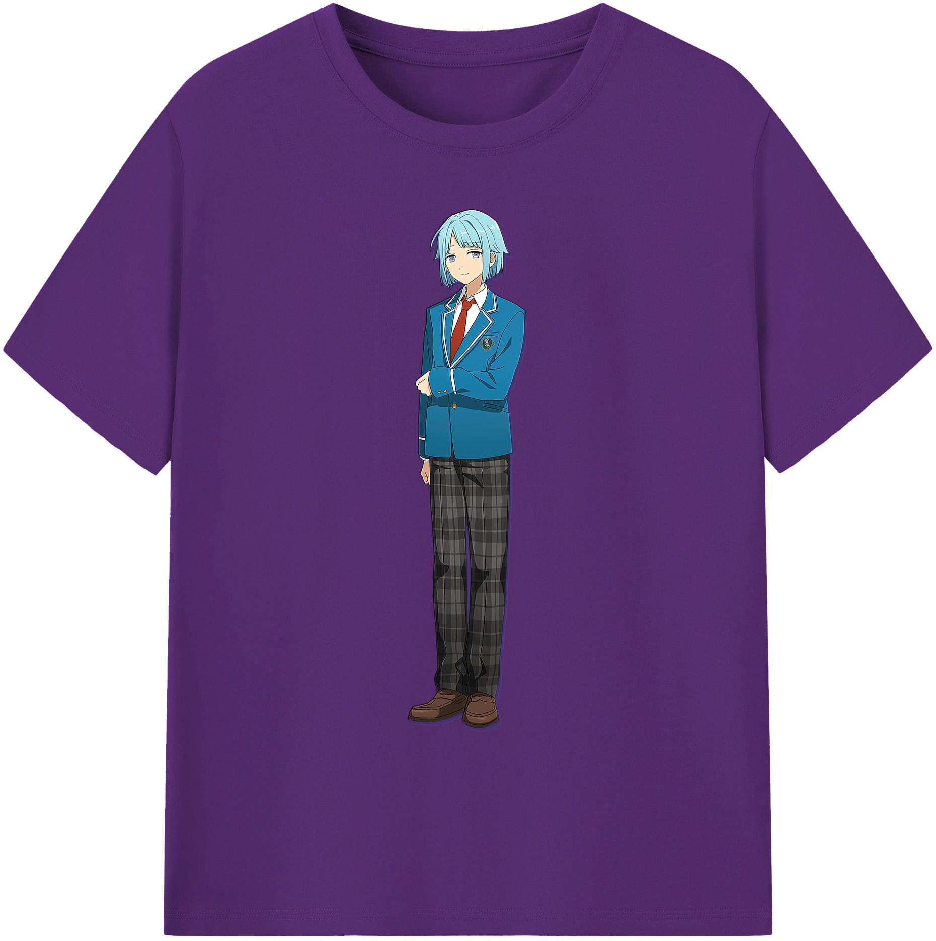 （画像用） あんさんぶるスターズ! Ensemble Stars 綿100％ メンズ半袖Tシャツ｜肌触りやわらか＆通気性
