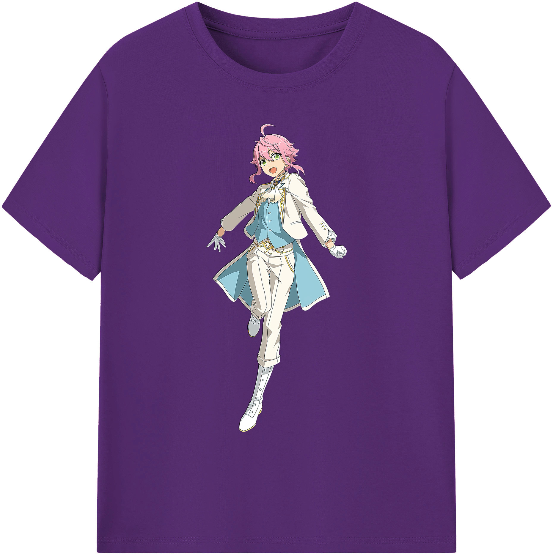 （画像用） あんさんぶるスターズ! Ensemble Stars 綿100％ メンズ半袖Tシャツ｜肌触りやわらか＆通気性