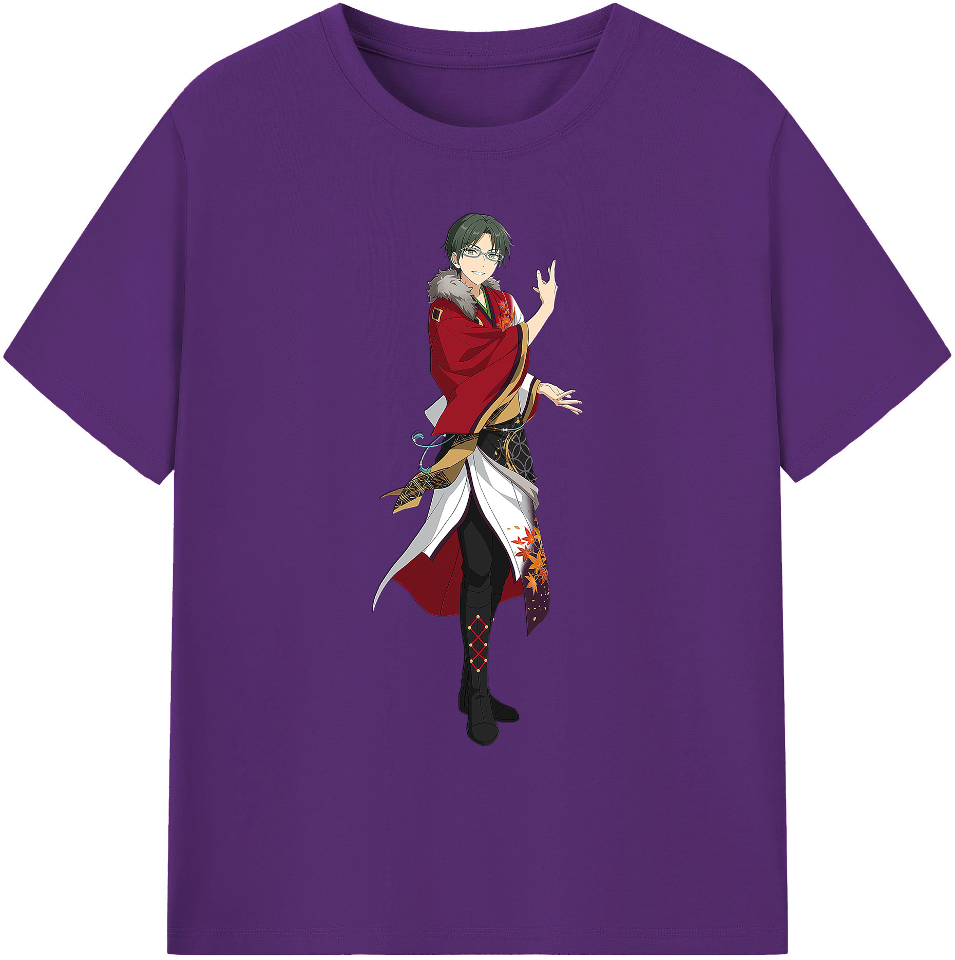 （画像用） あんさんぶるスターズ! Ensemble Stars 綿100％ メンズ半袖Tシャツ｜肌触りやわらか＆通気性
