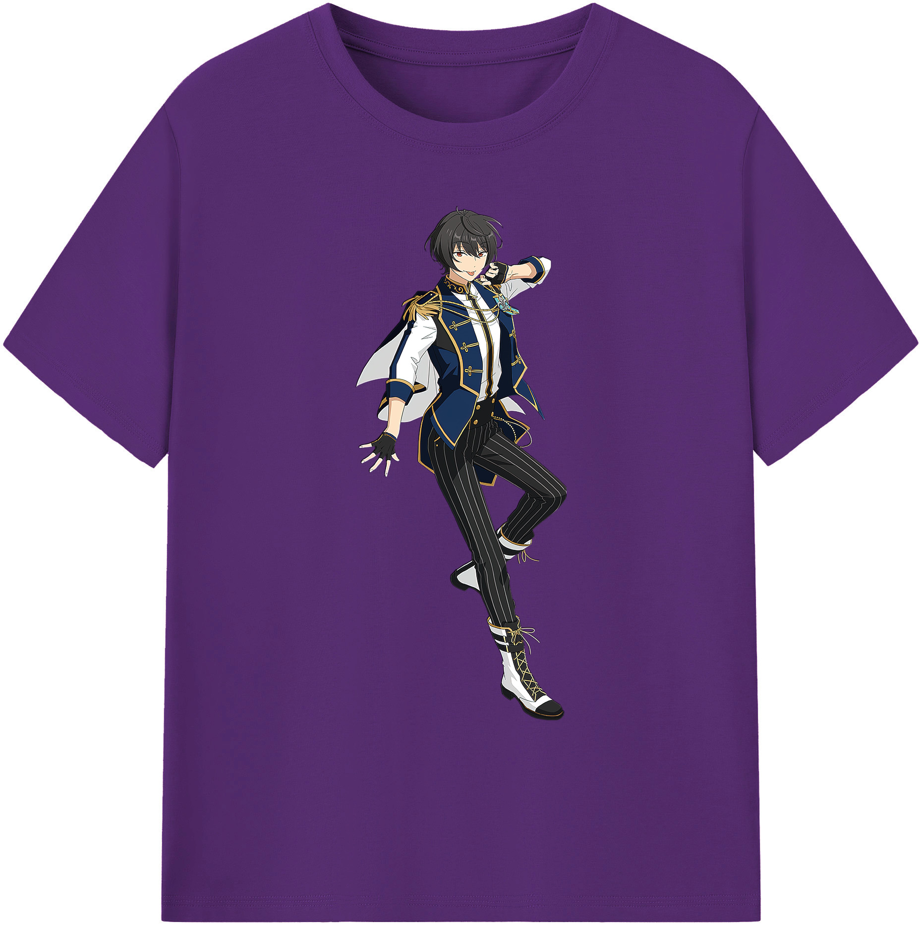 （画像用） あんさんぶるスターズ! Ensemble Stars 綿100％ メンズ半袖Tシャツ｜肌触りやわらか＆通気性