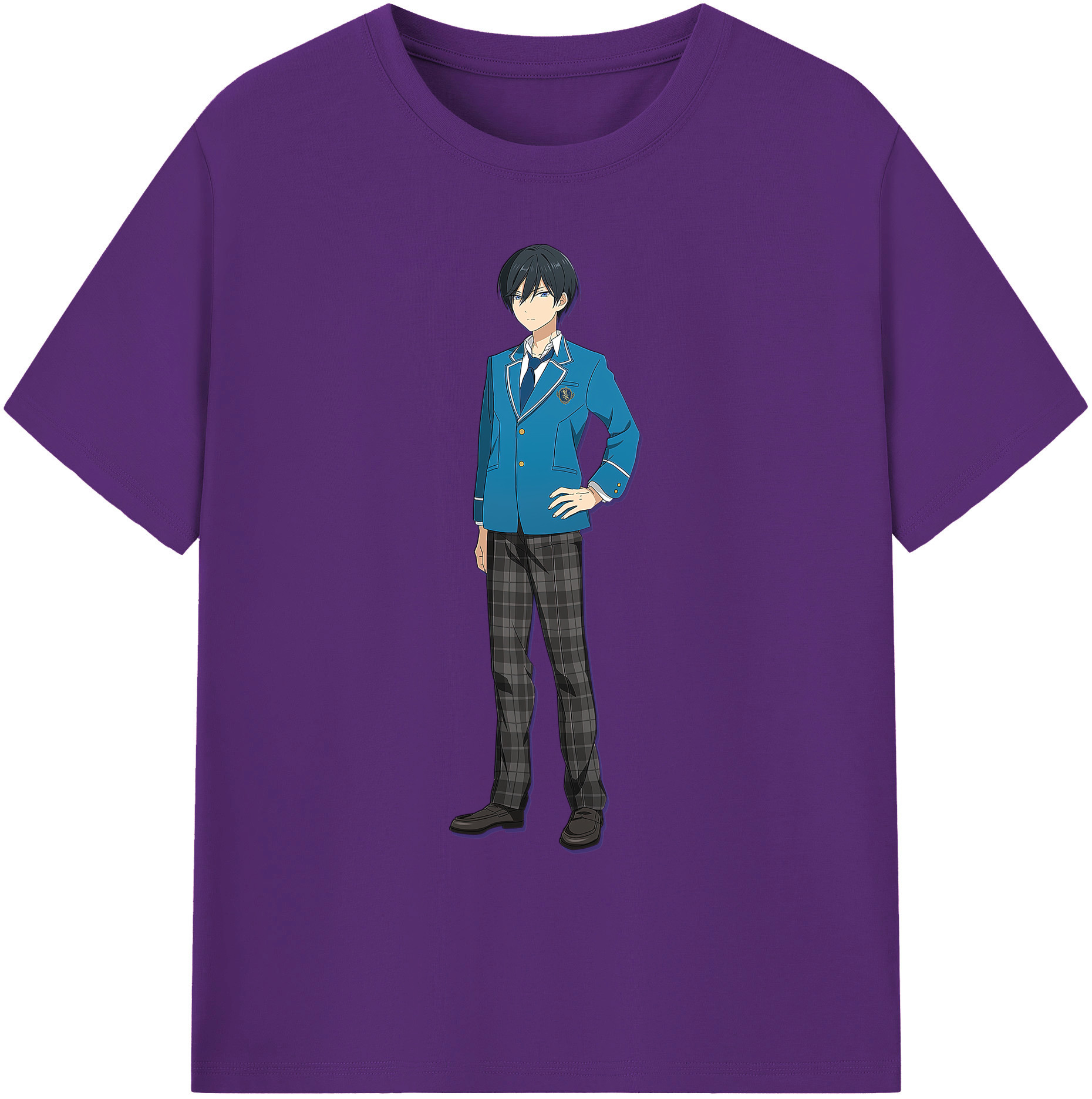 （画像用） あんさんぶるスターズ! Ensemble Stars 綿100％ メンズ半袖Tシャツ｜肌触りやわらか＆通気性