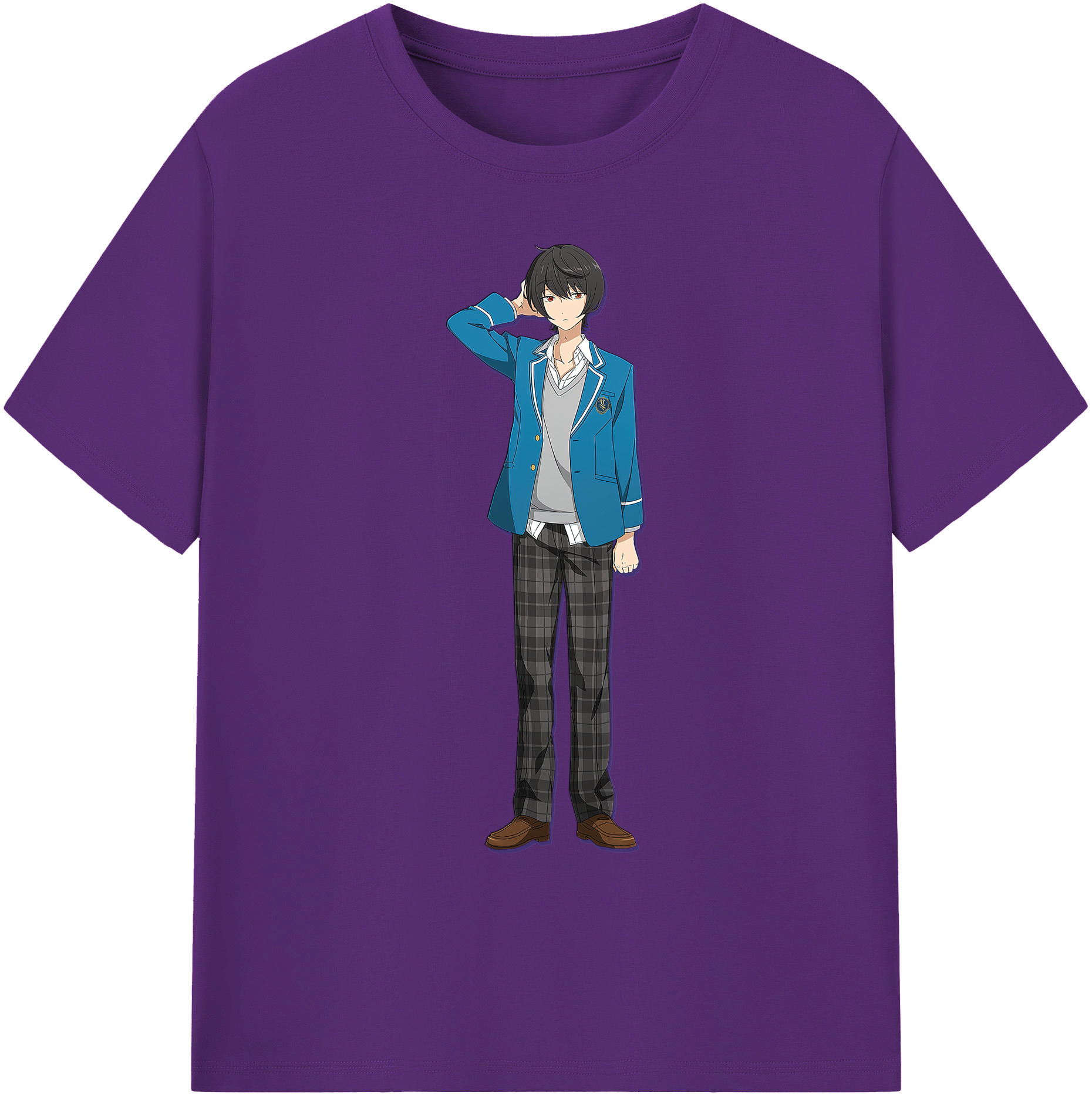 （画像用） あんさんぶるスターズ! Ensemble Stars 綿100％ メンズ半袖Tシャツ｜肌触りやわらか＆通気性