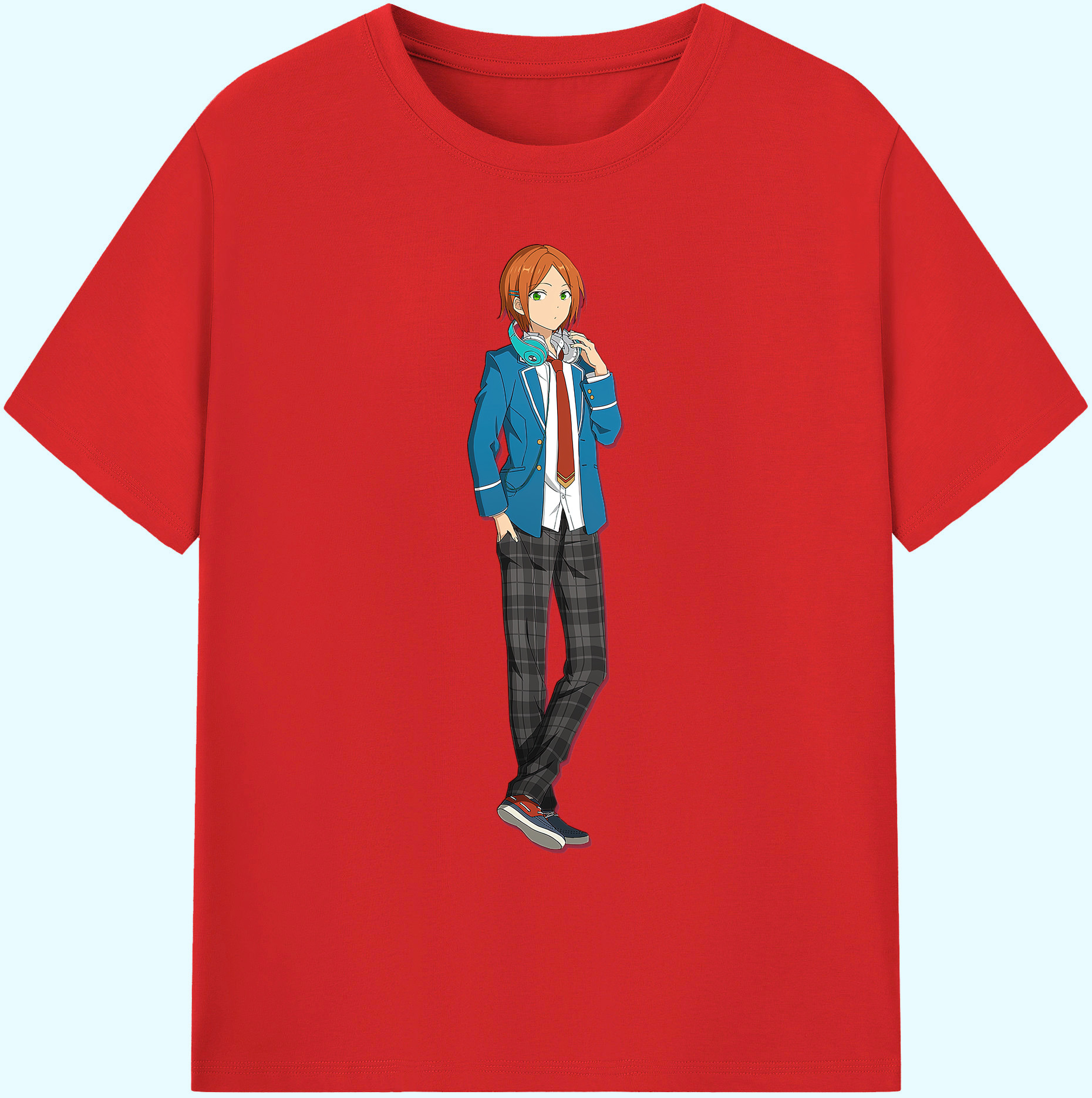 （画像用） あんさんぶるスターズ! Ensemble Stars 綿100％ メンズ半袖Tシャツ｜肌触りやわらか＆通気性