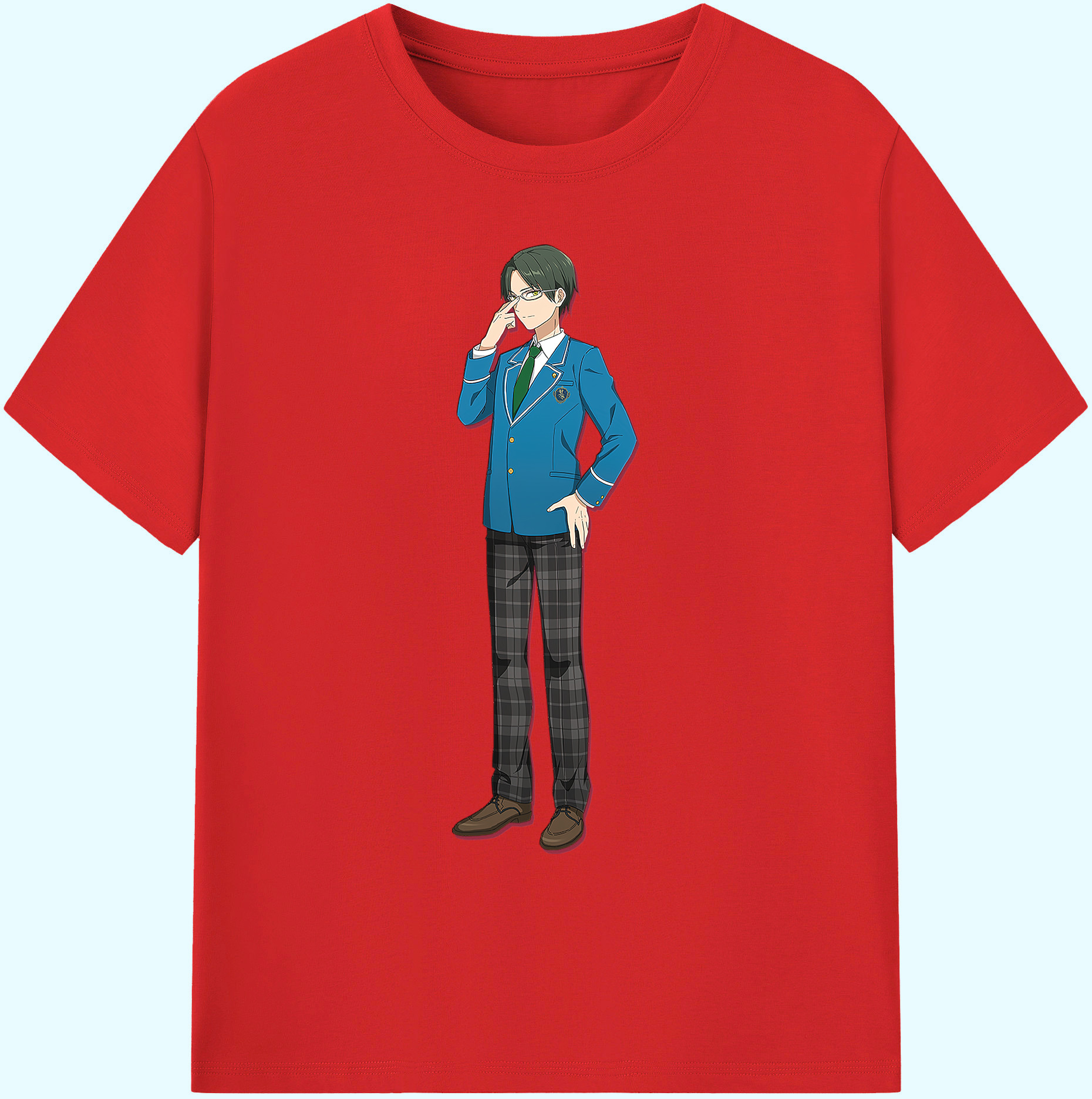 （画像用） あんさんぶるスターズ! Ensemble Stars 綿100％ メンズ半袖Tシャツ｜肌触りやわらか＆通気性