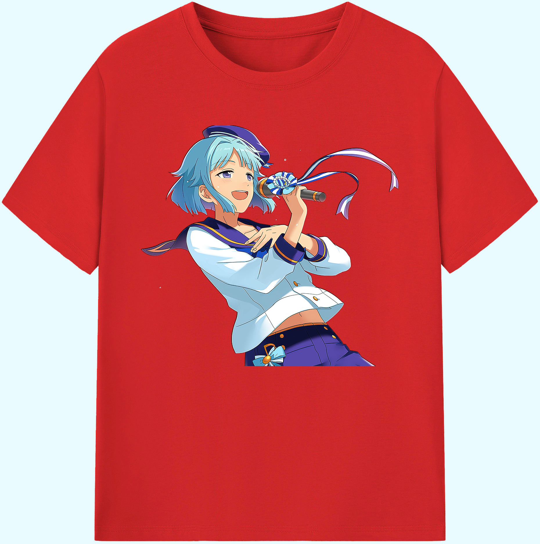 （画像用） あんさんぶるスターズ! Ensemble Stars 綿100％ メンズ半袖Tシャツ｜肌触りやわらか＆通気性