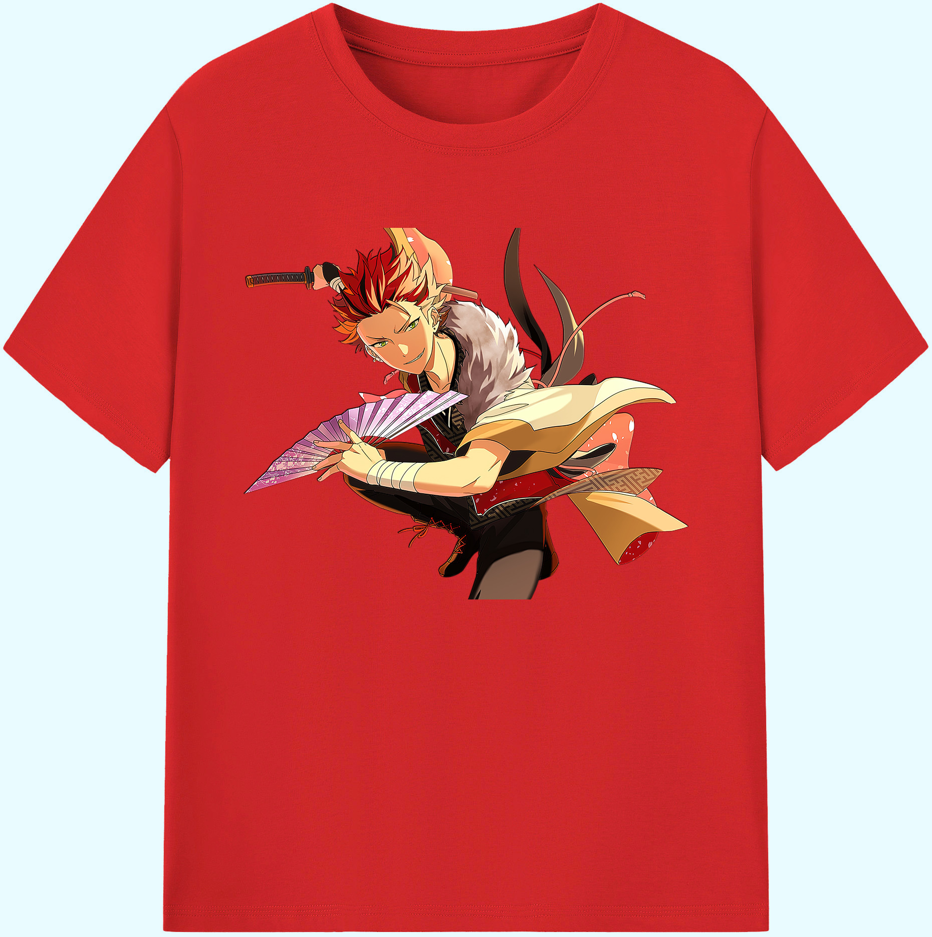 （画像用） あんさんぶるスターズ! Ensemble Stars 綿100％ メンズ半袖Tシャツ｜肌触りやわらか＆通気性