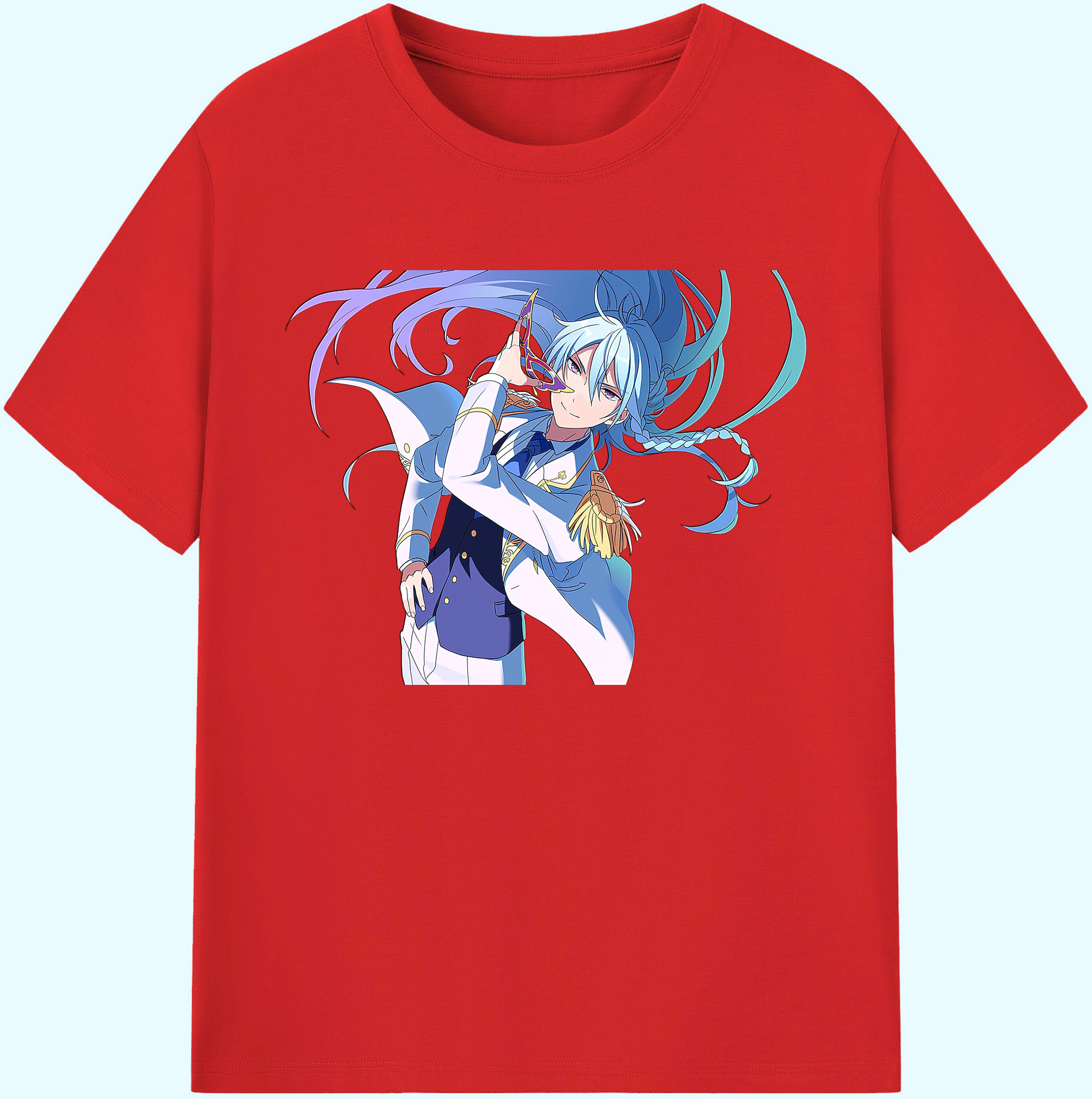 （画像用） あんさんぶるスターズ! Ensemble Stars 綿100％ メンズ半袖Tシャツ｜肌触りやわらか＆通気性
