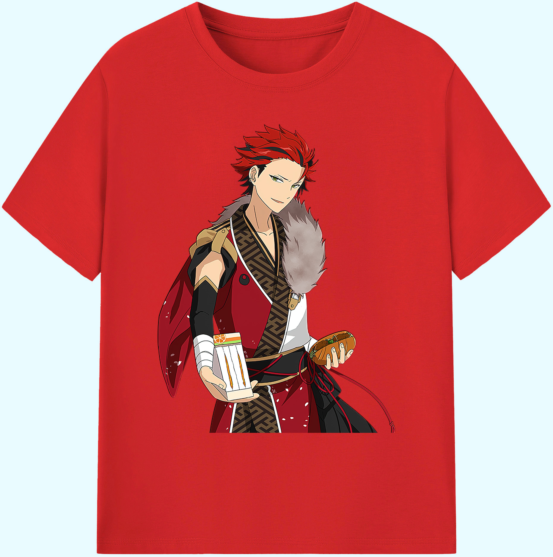 （画像用） あんさんぶるスターズ! Ensemble Stars 綿100％ メンズ半袖Tシャツ｜肌触りやわらか＆通気性