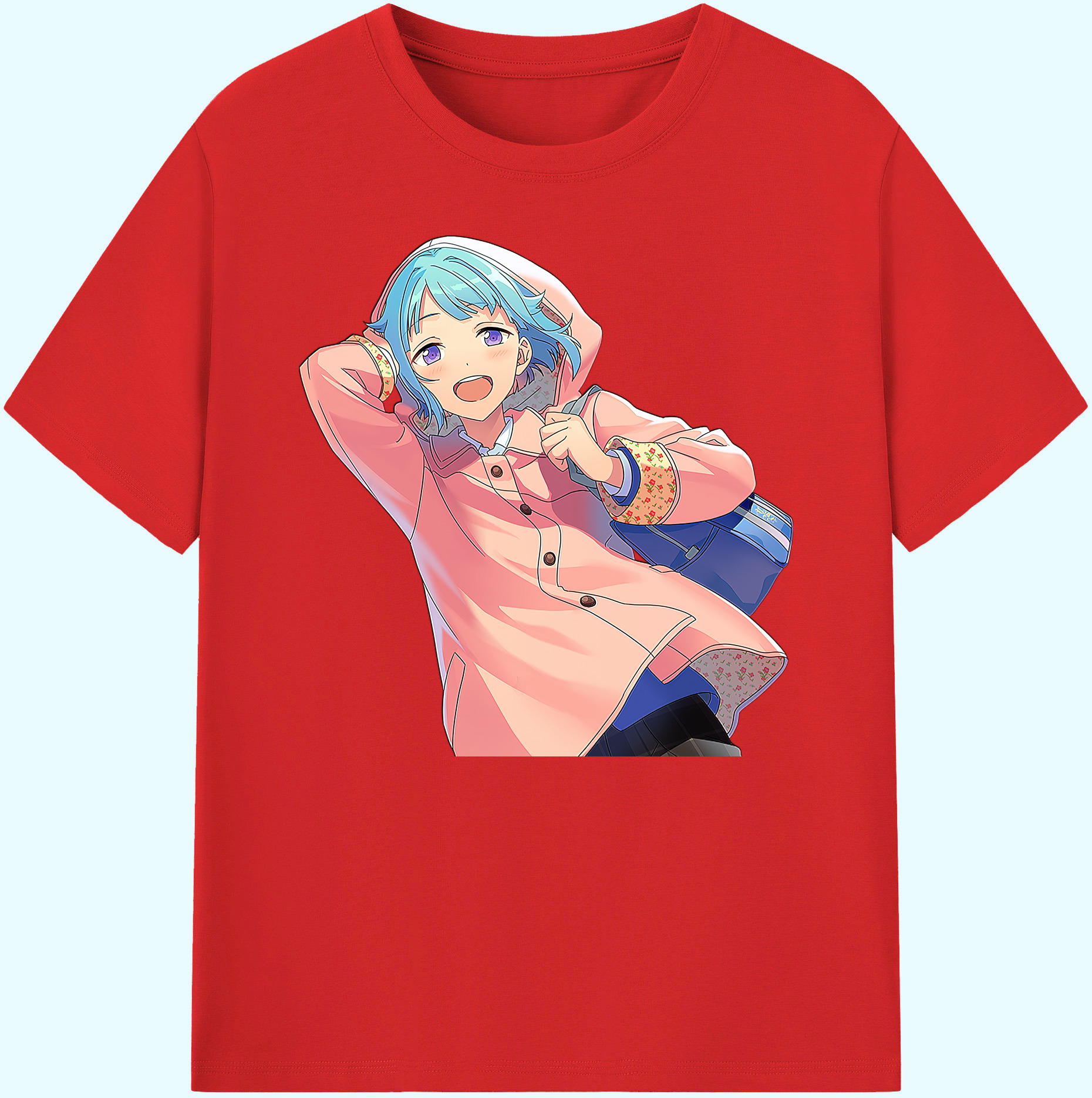 （画像用） あんさんぶるスターズ! Ensemble Stars 綿100％ メンズ半袖Tシャツ｜肌触りやわらか＆通気性