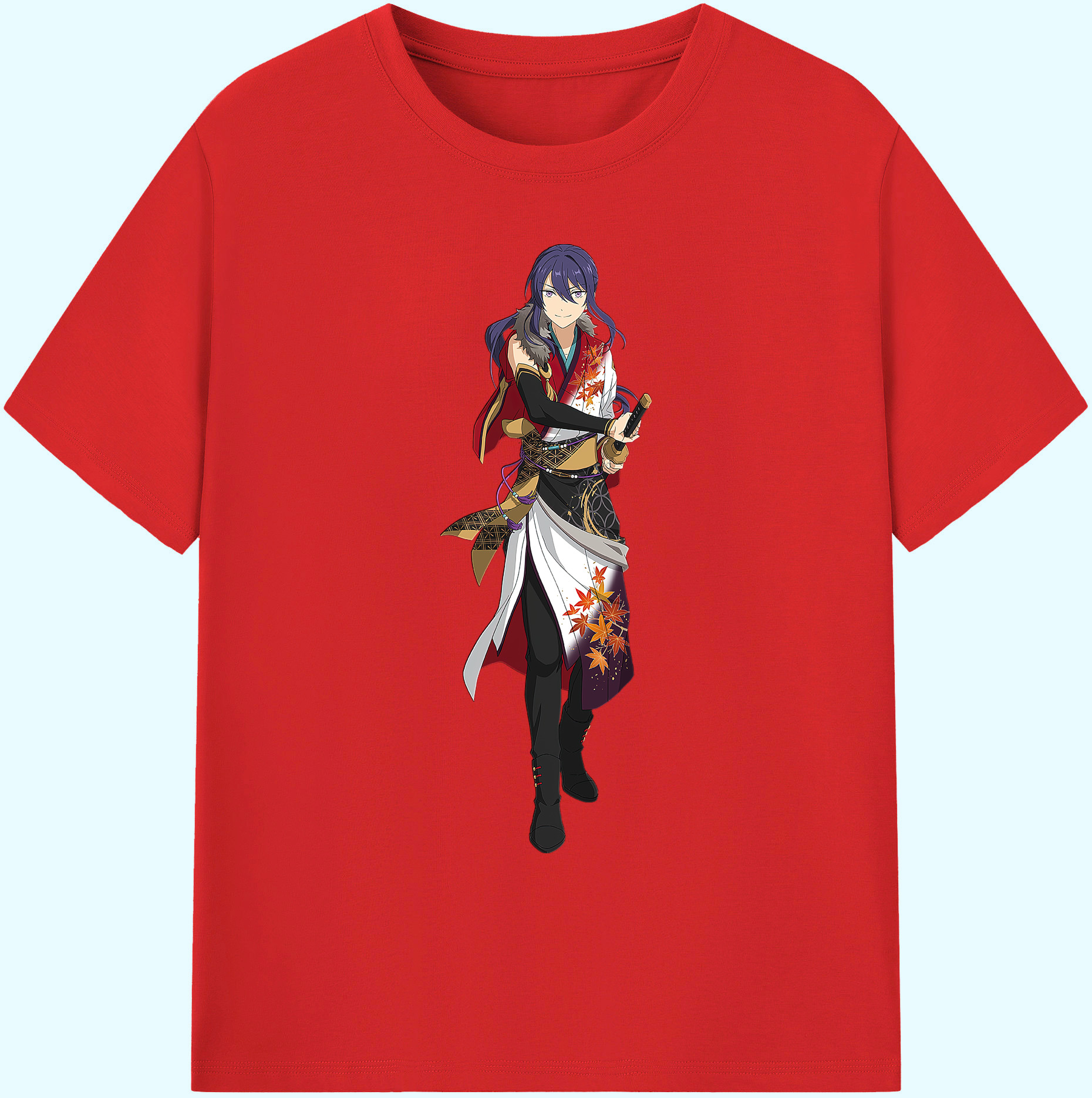 （画像用） あんさんぶるスターズ! Ensemble Stars 綿100％ メンズ半袖Tシャツ｜肌触りやわらか＆通気性
