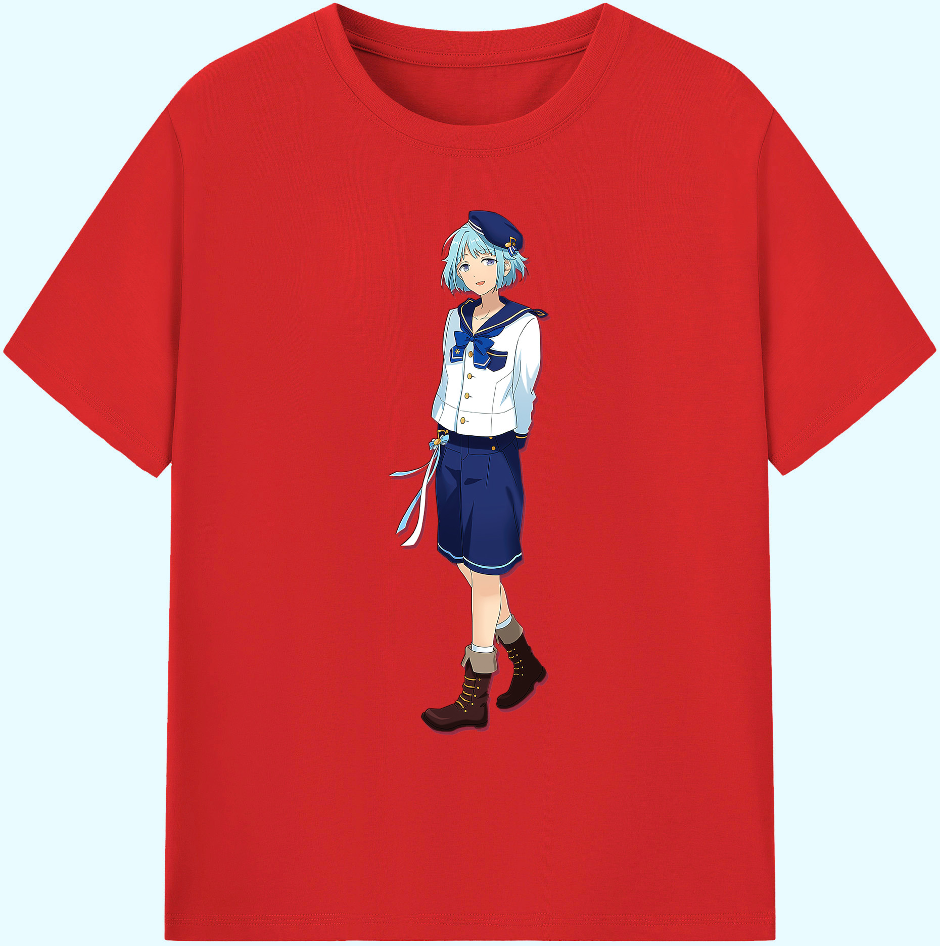（画像用） あんさんぶるスターズ! Ensemble Stars 綿100％ メンズ半袖Tシャツ｜肌触りやわらか＆通気性