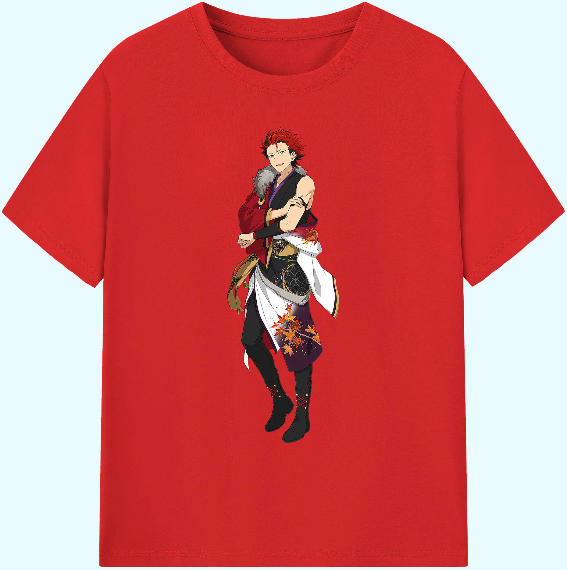 （画像用） あんさんぶるスターズ! Ensemble Stars 綿100％ メンズ半袖Tシャツ｜肌触りやわらか＆通気性