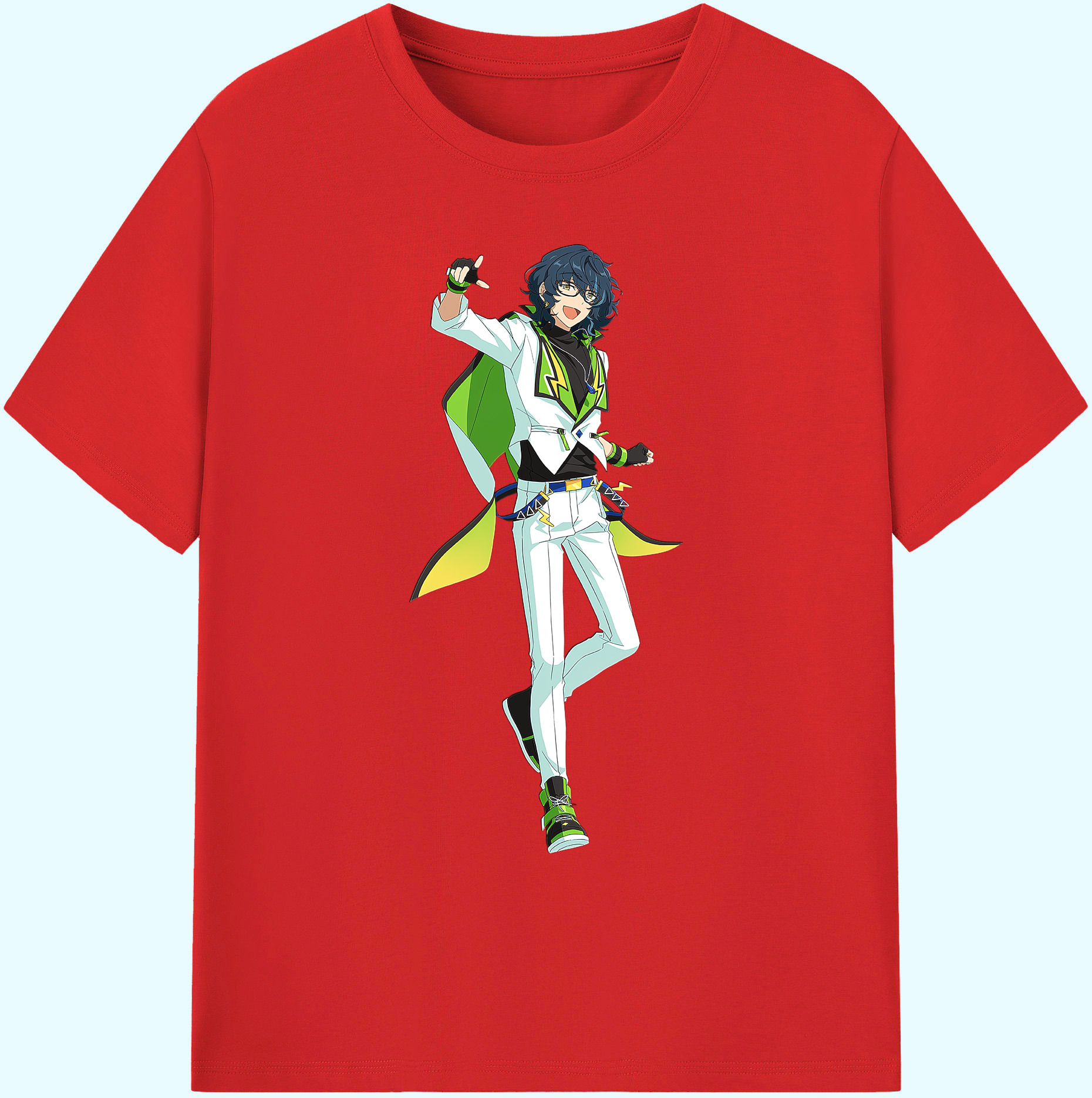 （画像用） あんさんぶるスターズ! Ensemble Stars 綿100％ メンズ半袖Tシャツ｜肌触りやわらか＆通気性