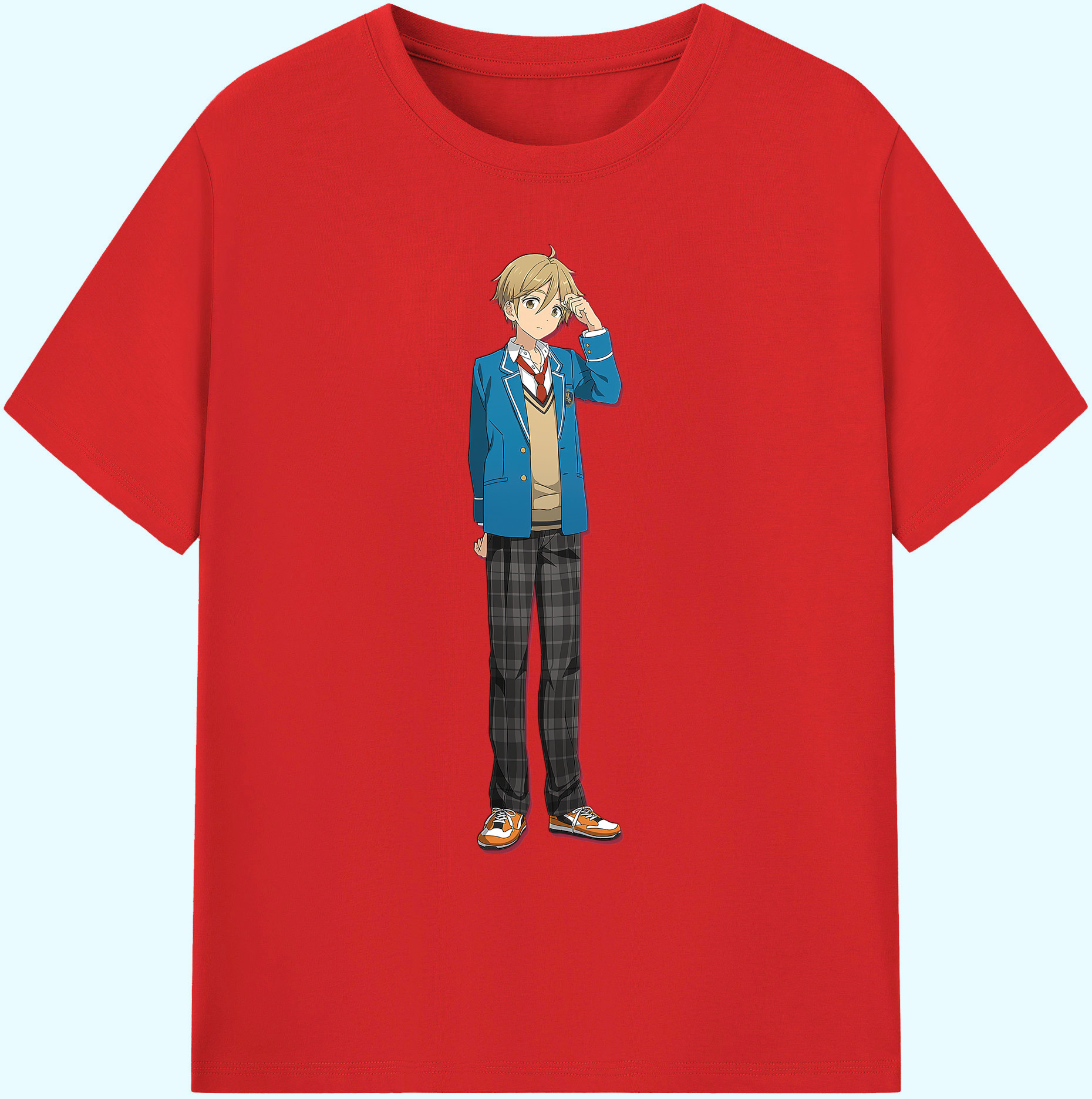 （画像用） あんさんぶるスターズ! Ensemble Stars 綿100％ メンズ半袖Tシャツ｜肌触りやわらか＆通気性