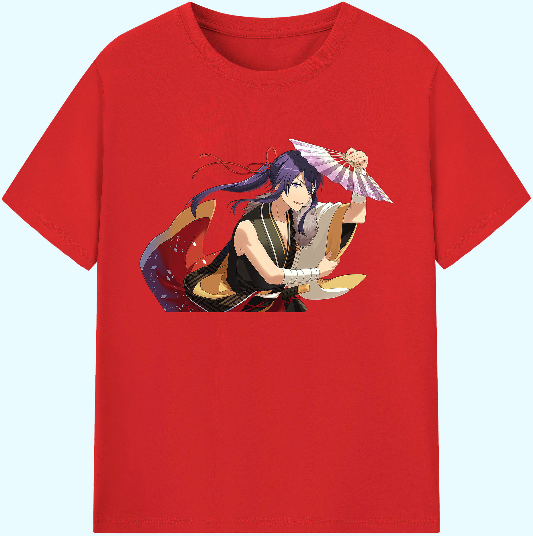（画像用） あんさんぶるスターズ! Ensemble Stars 綿100％ メンズ半袖Tシャツ｜肌触りやわらか＆通気性