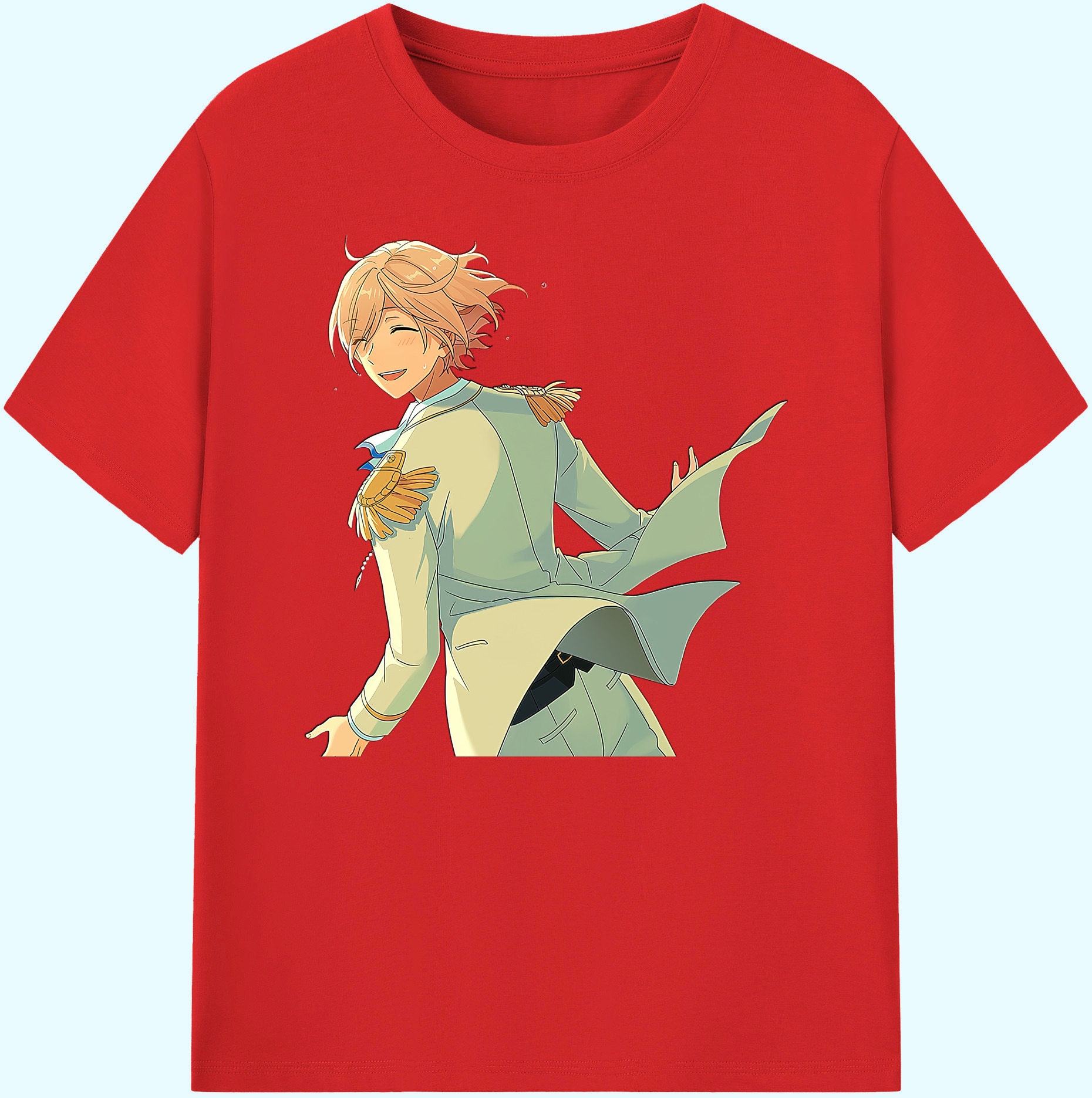 （画像用） あんさんぶるスターズ! Ensemble Stars 綿100％ メンズ半袖Tシャツ｜肌触りやわらか＆通気性